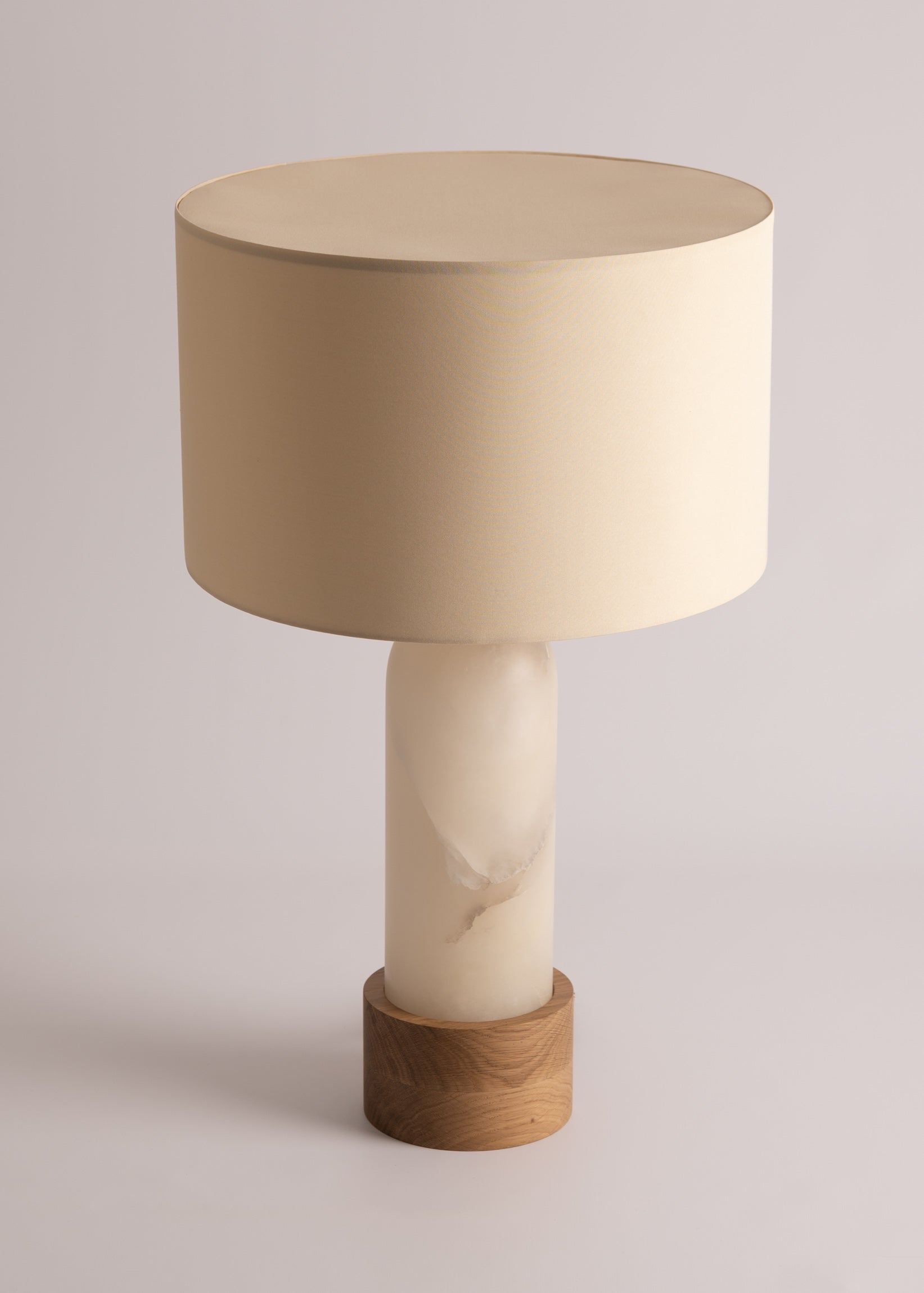 Tischlampe PURA KELO weißer Alabaster