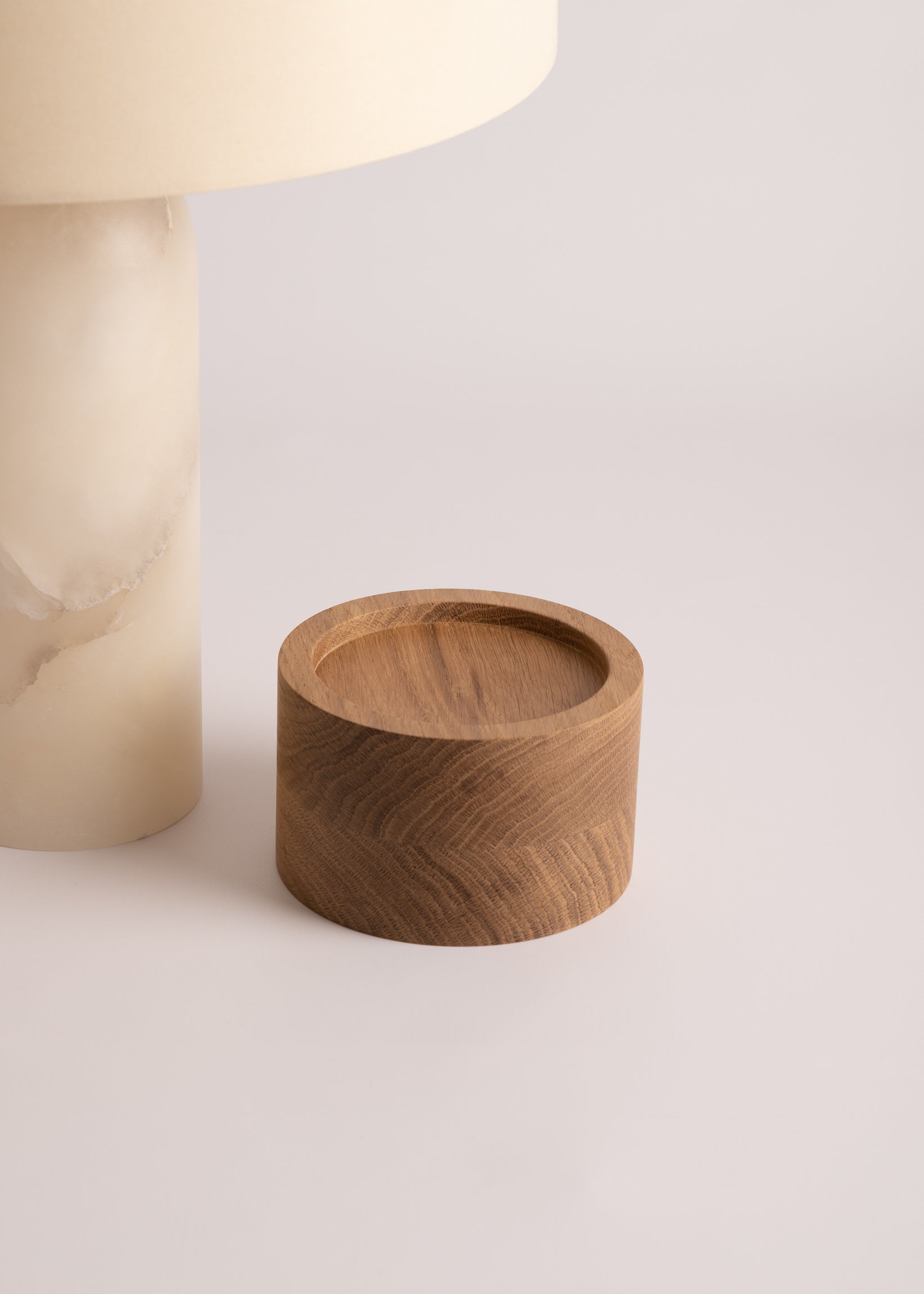 Tischlampe PURA KELO weißer Alabaster