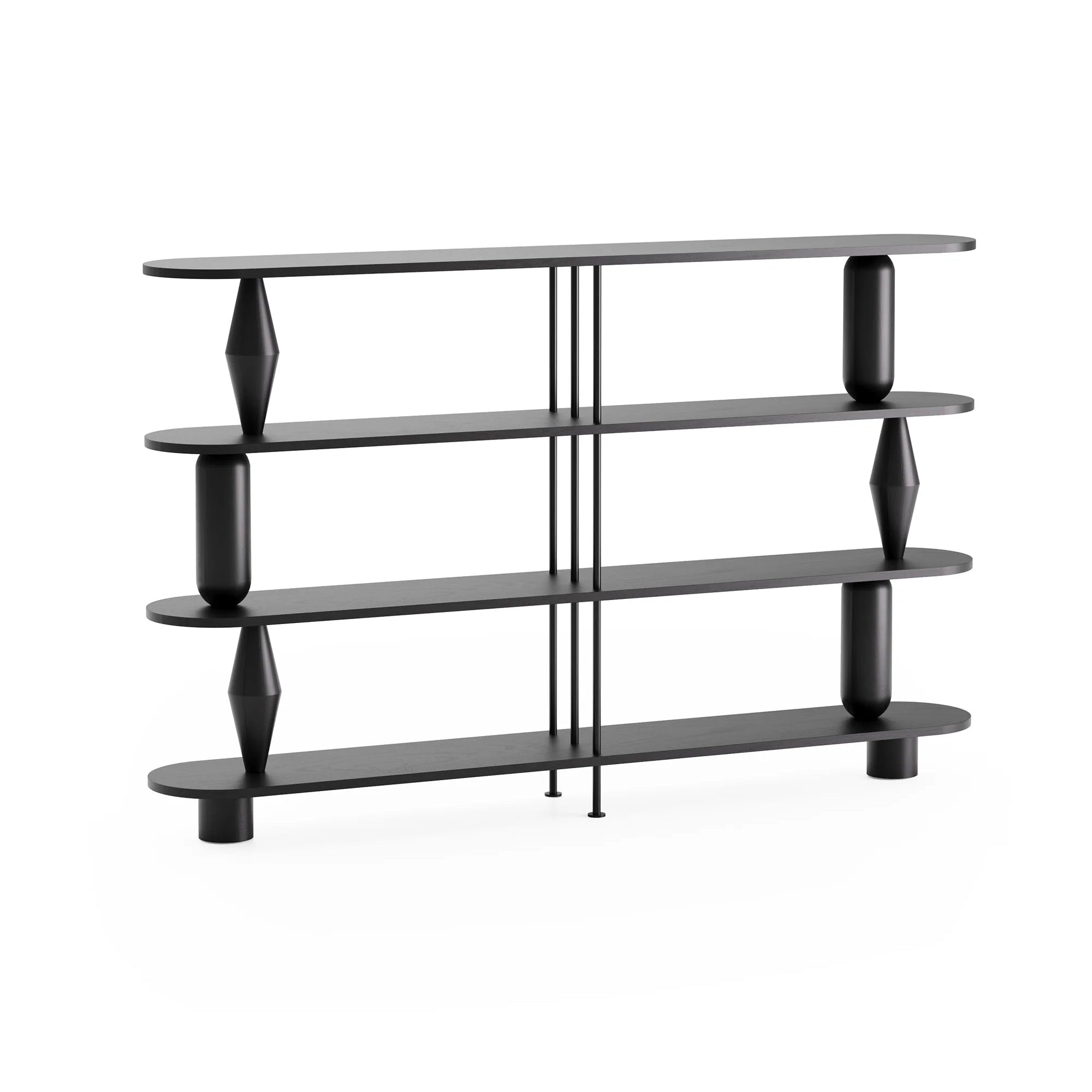 Regal VAZOO DUO schwarzes Eichenholz