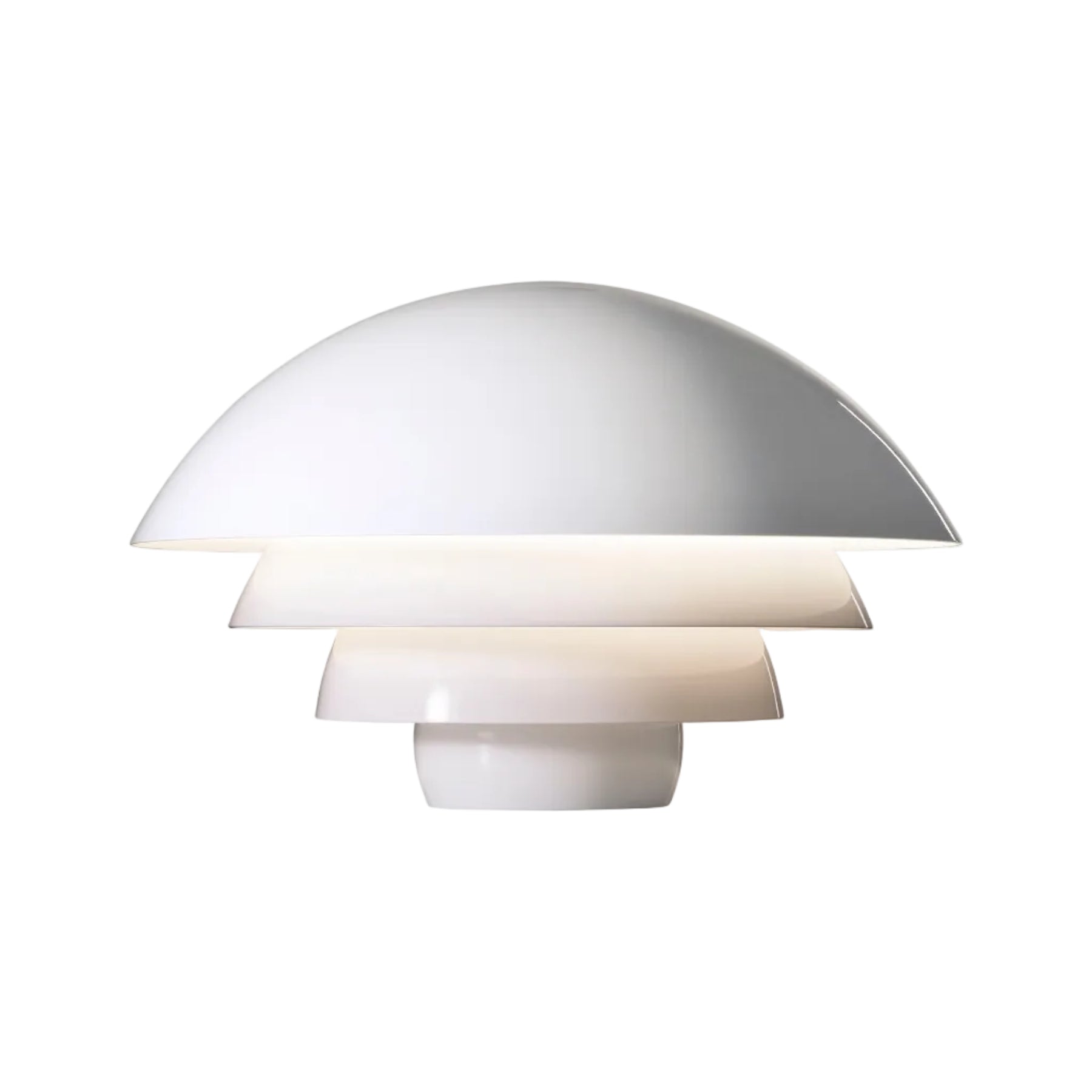 VISIERE Table Lamp in Glossy White
