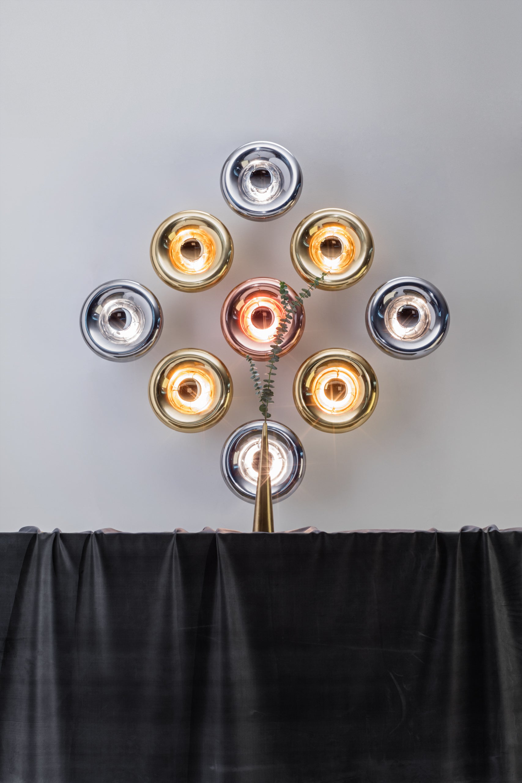 Wandlampe VOID silber