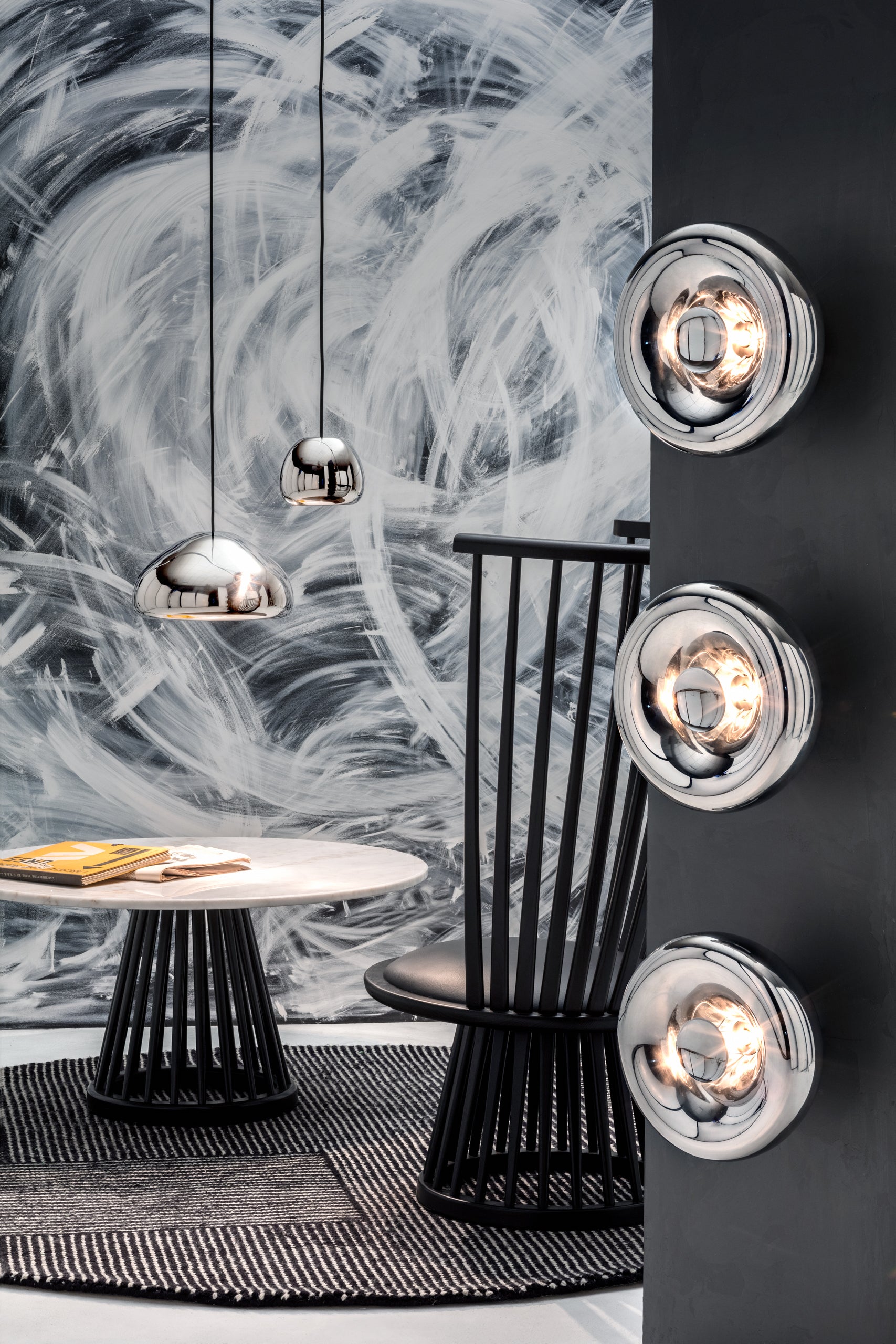 Wandlampe VOID silber