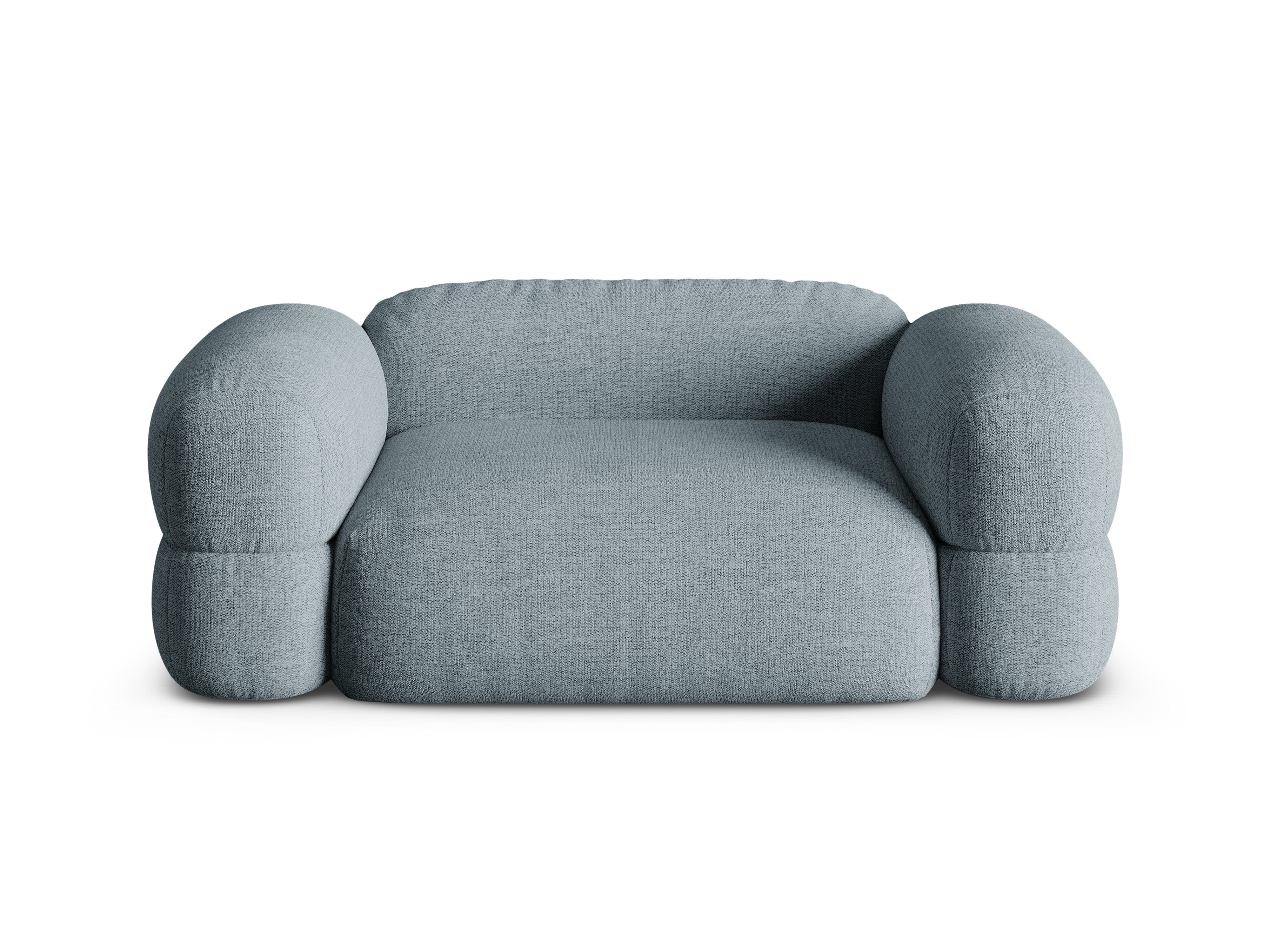 Sofa 2-sitzig ROGER himmelblaues Chenille