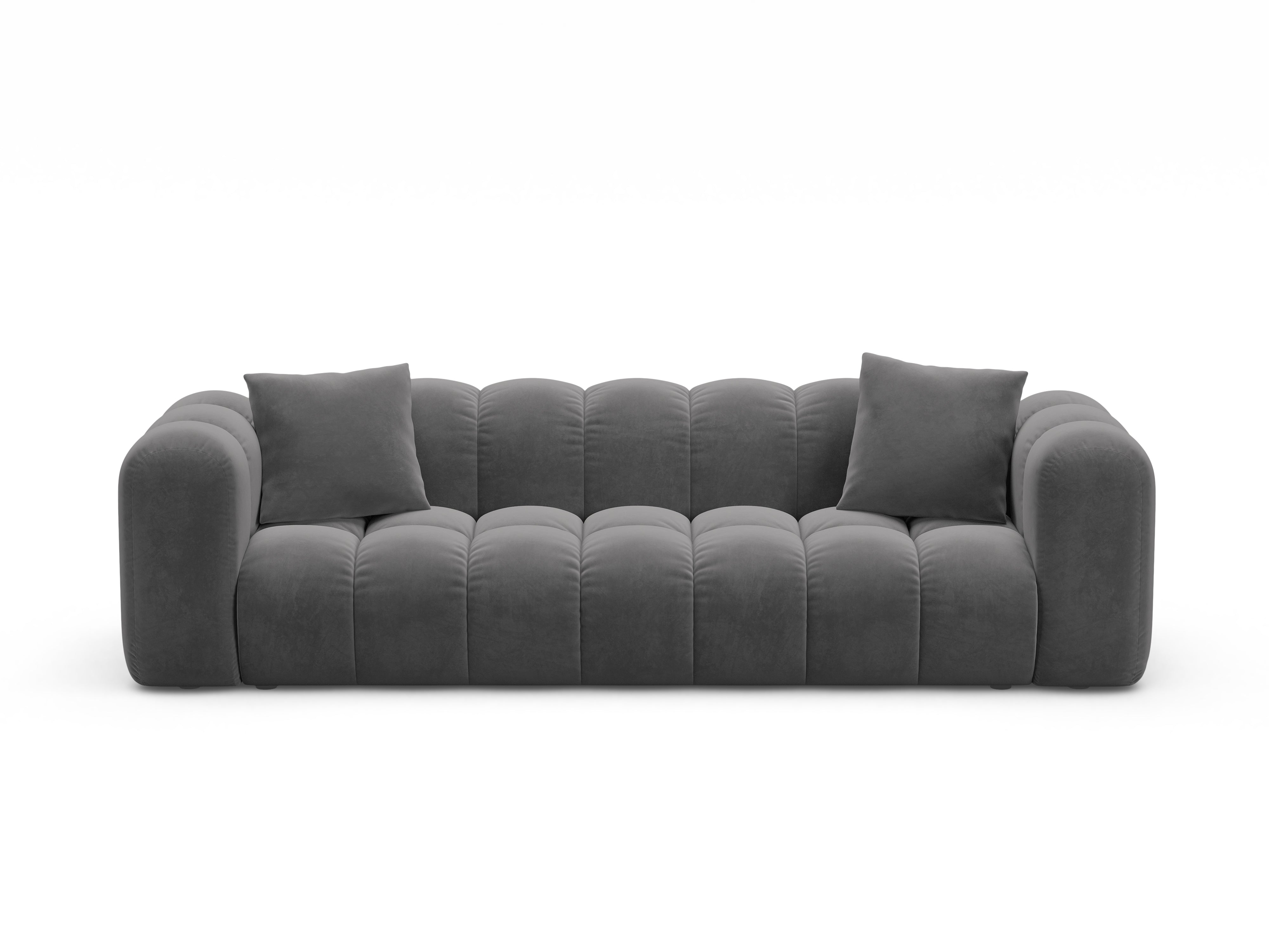 Velvet sofa with sleeping function ASTRO gray