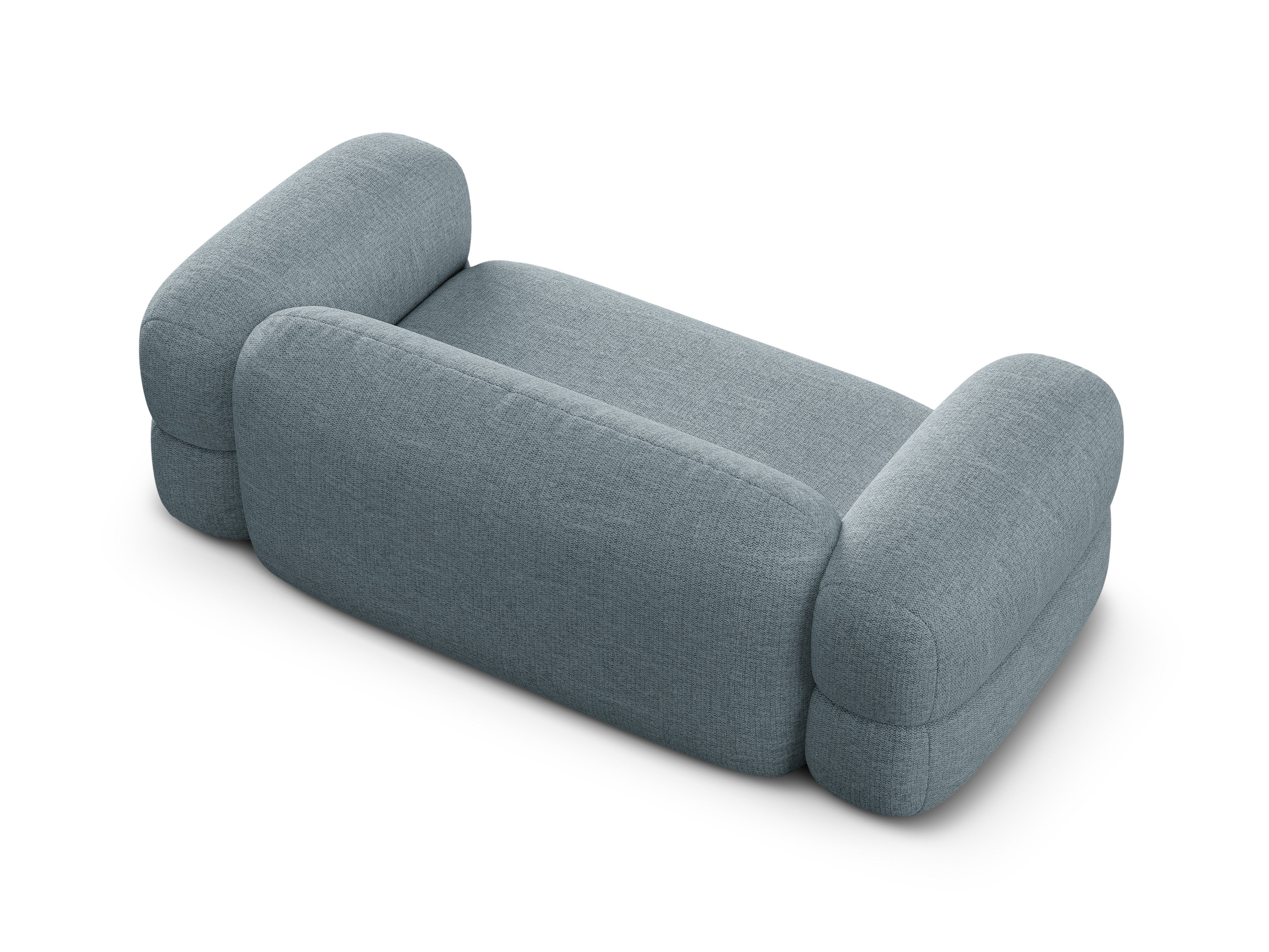 Sofa 3-Sitzer ROGER himmelblaues Chenille