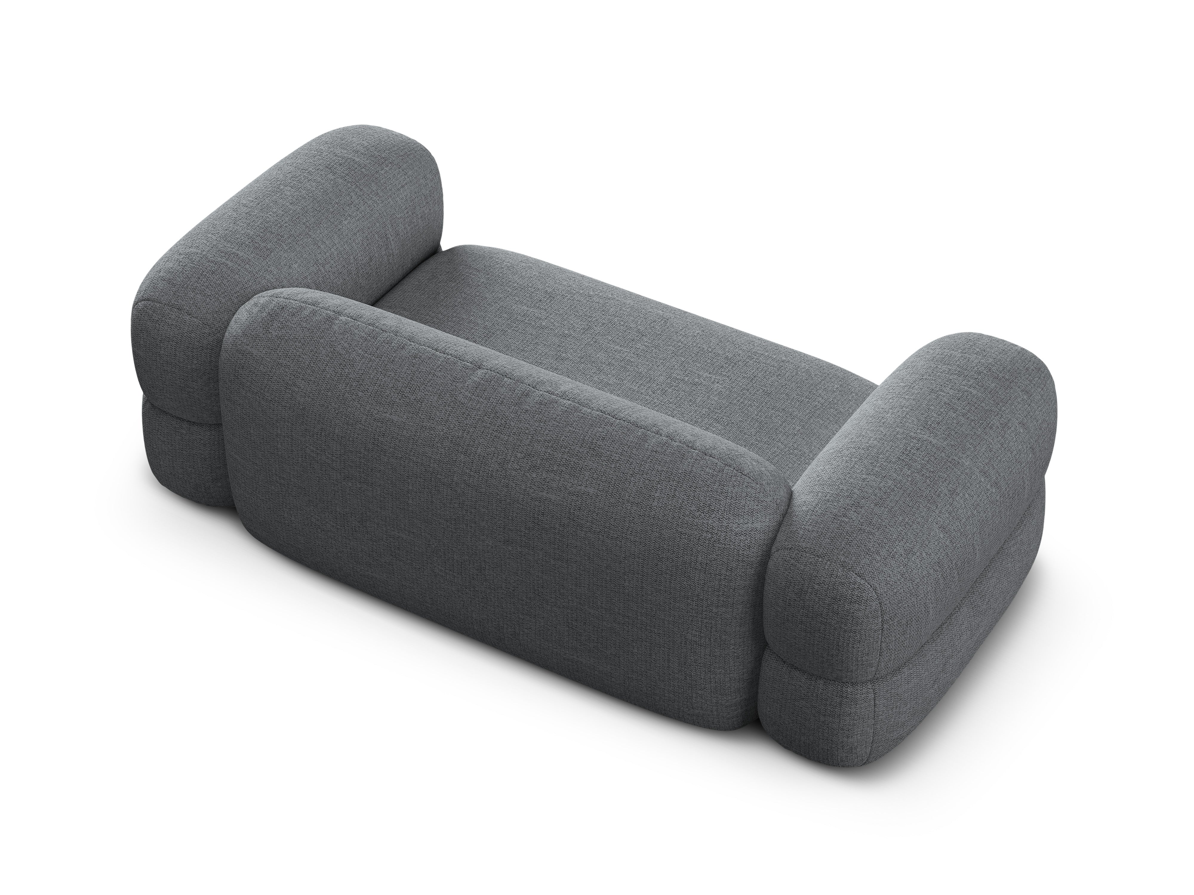 Sofa 3-Sitzer ROGER graues Chenille