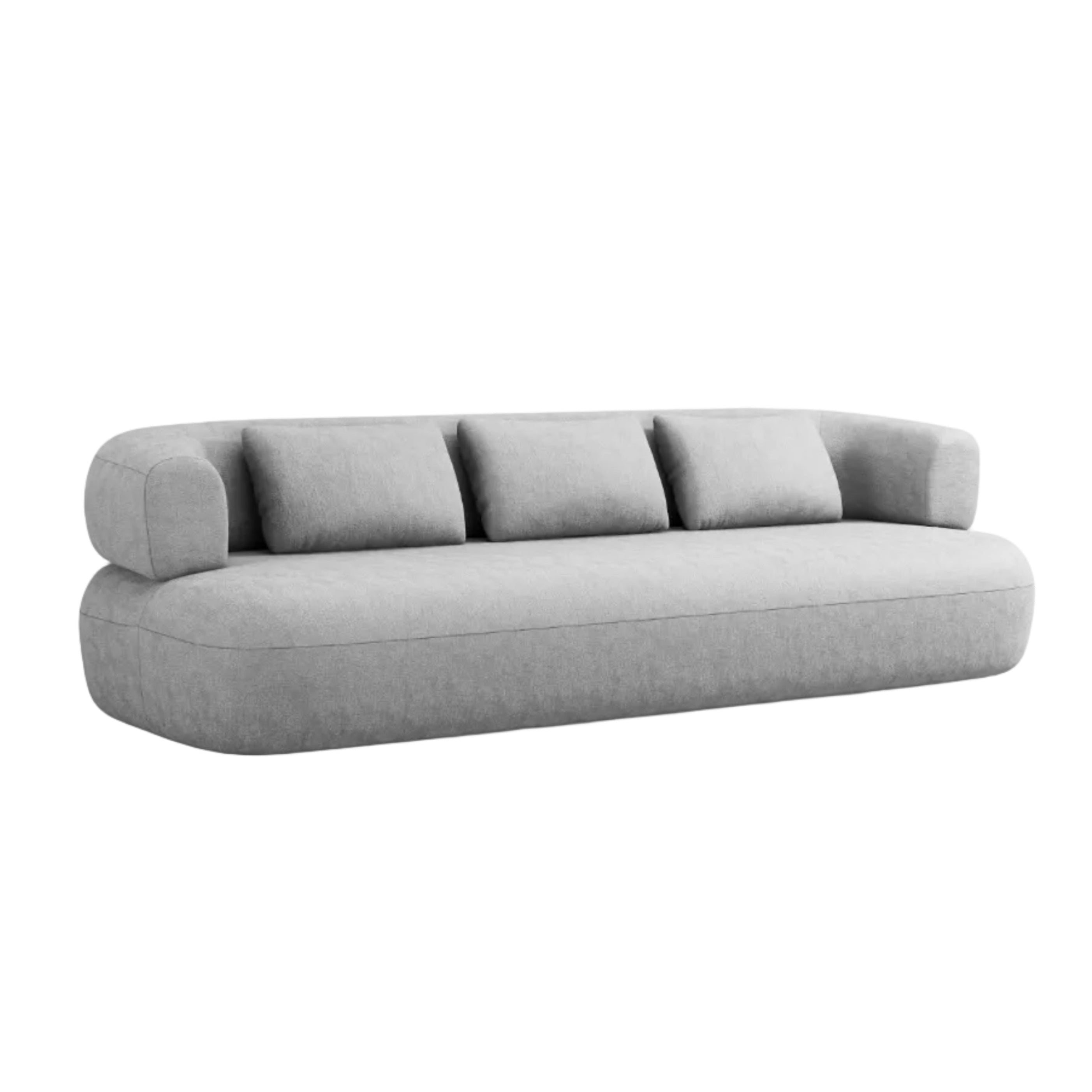 Sofa für 3,5 Personen ALDRIN in grauem Chenille