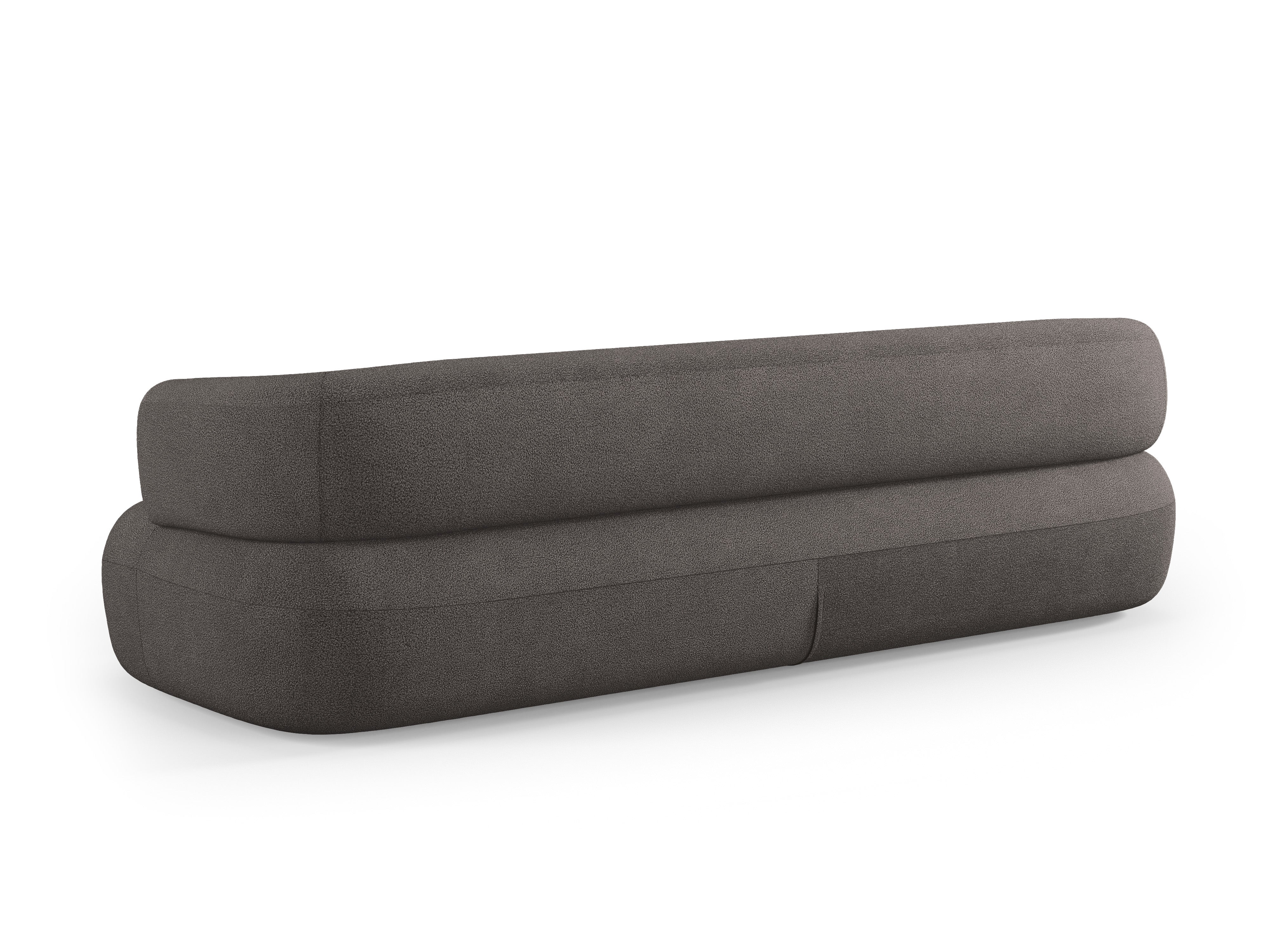 Sofa für 3,5 Personen ALDRIN in grauem Boucle