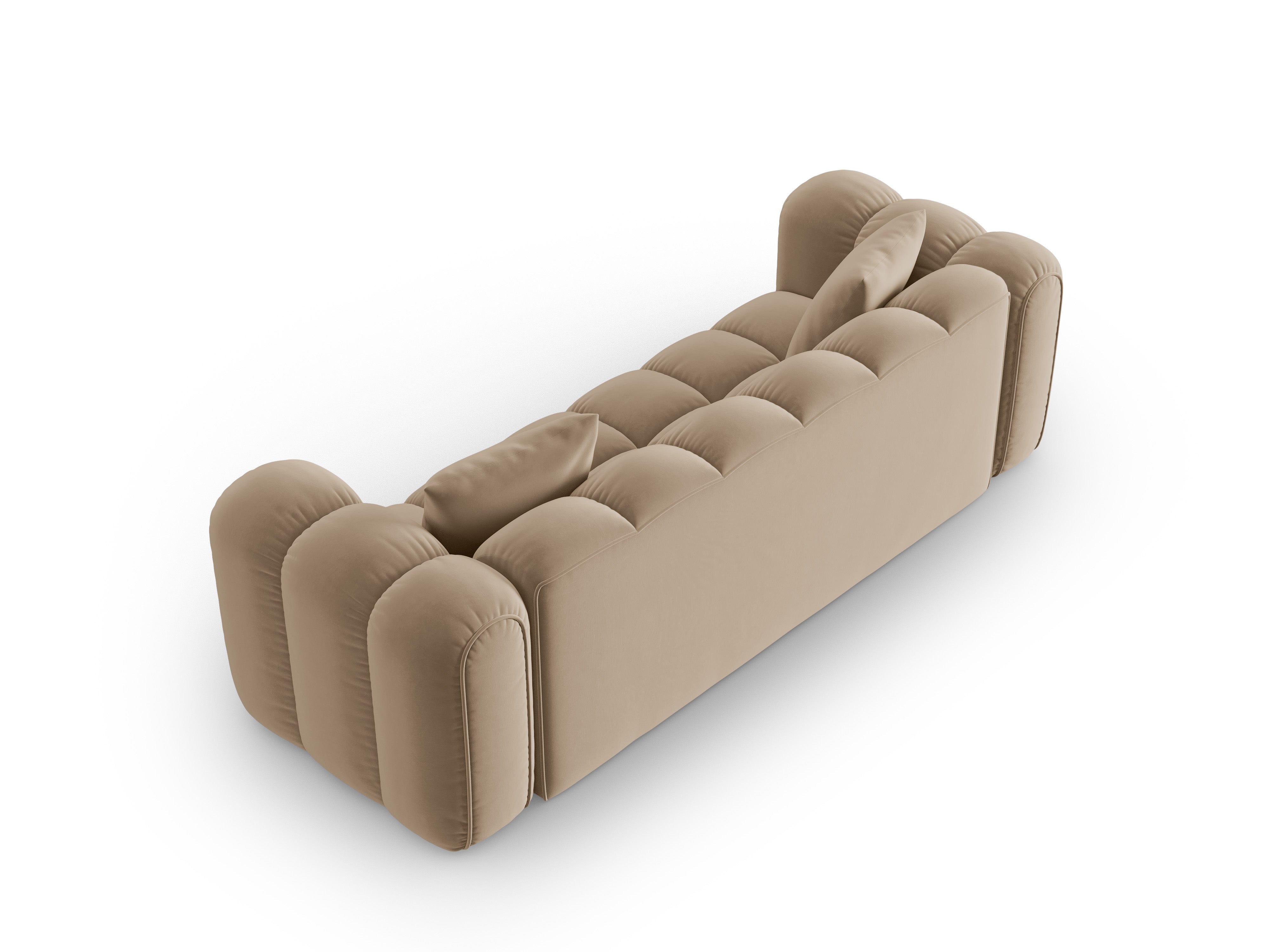 ASTRO sand velvet 4-seater sofa