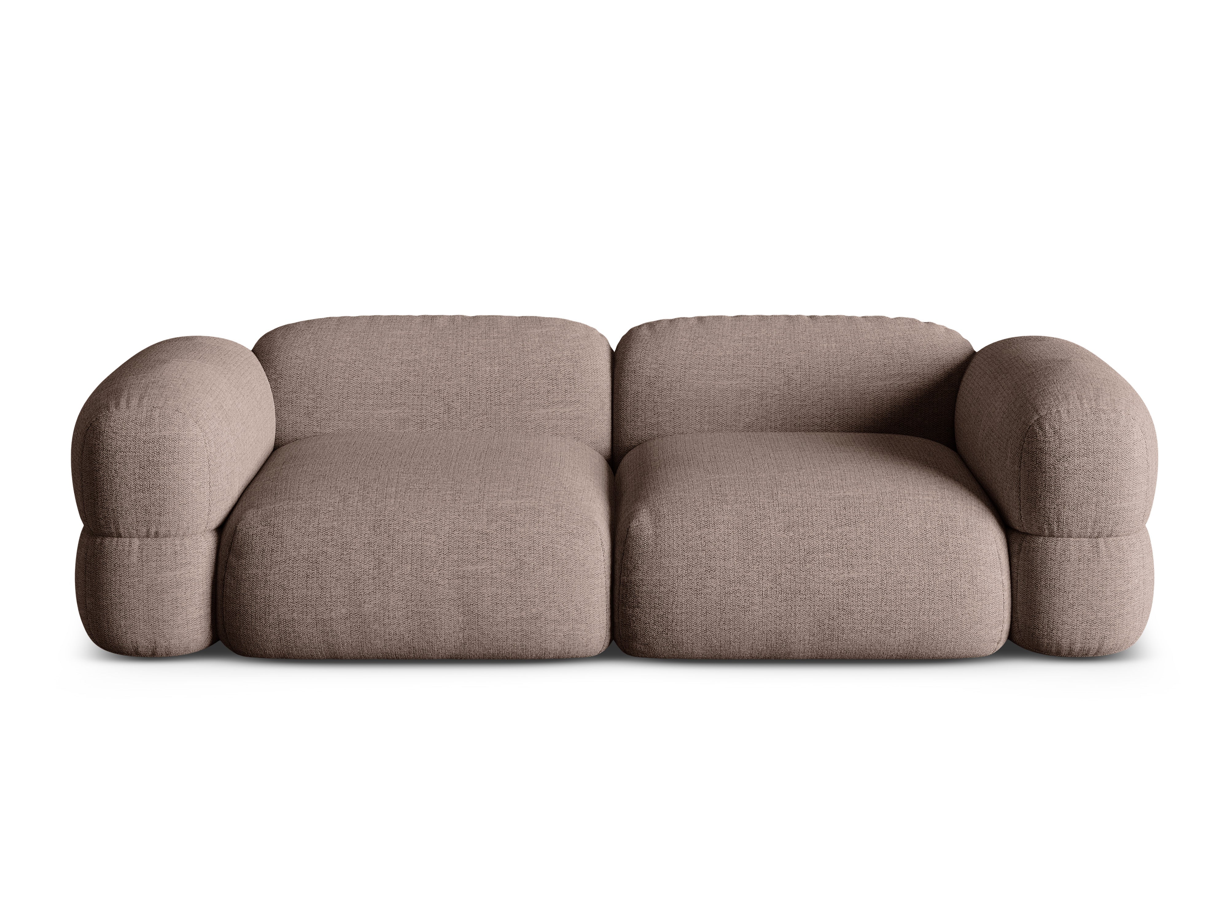 Sofa für 4 Personen ROGER cappuccino Chenille