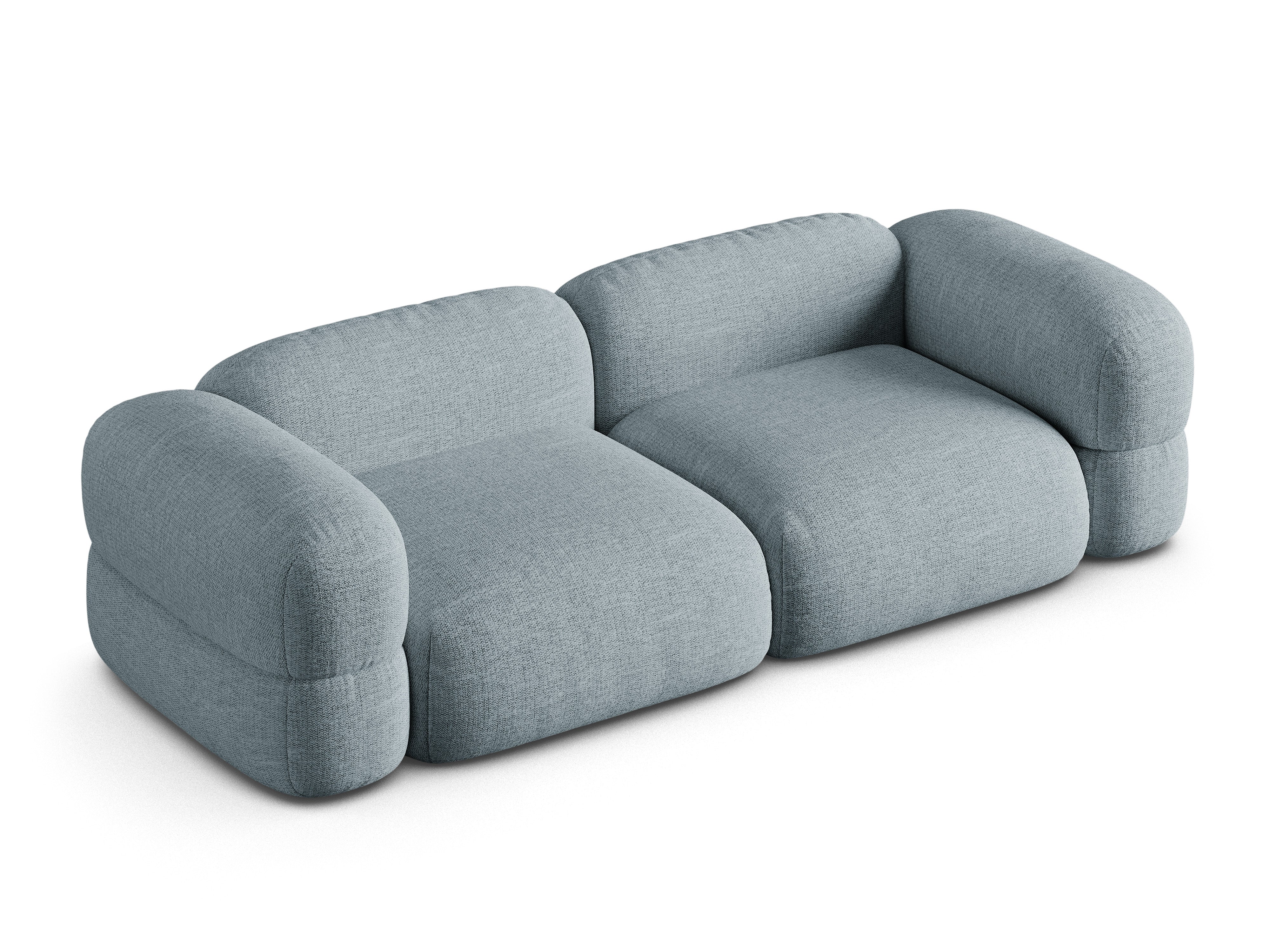 Sofa 4-sitzig ROGER himmelblaues Chenille