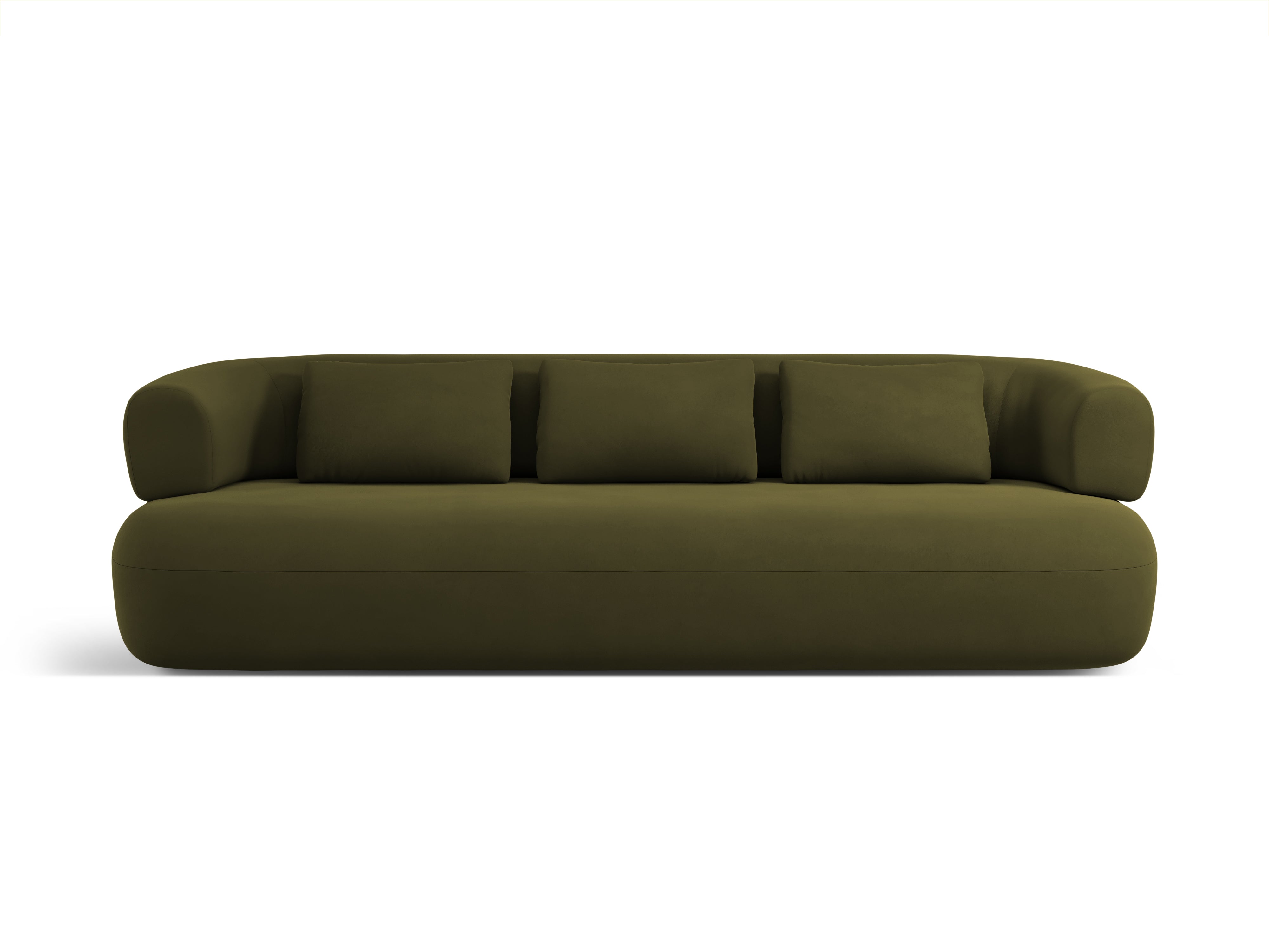 Sofa aus Samt für 4 Personen ALDRIN in Grün