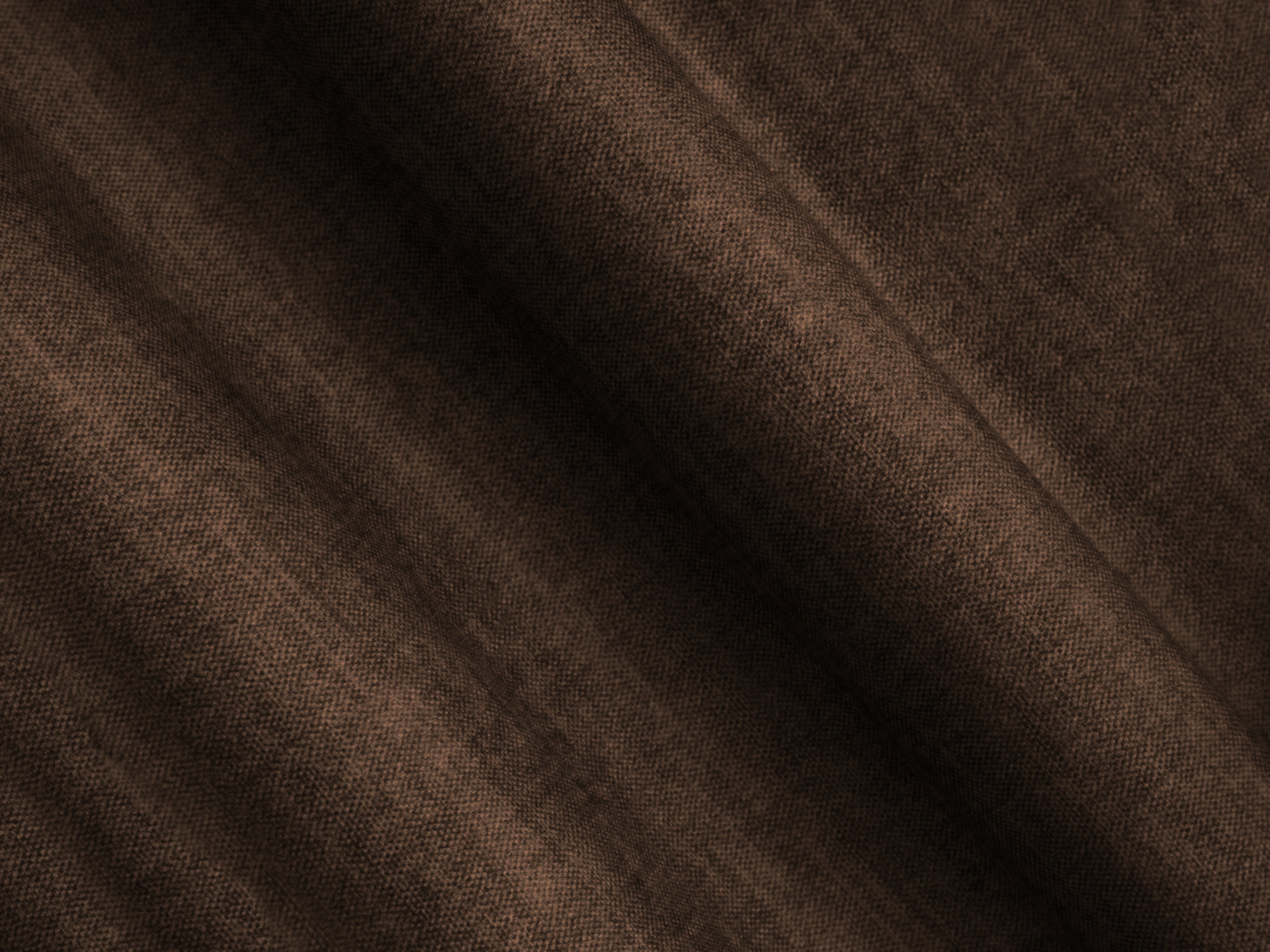 Symmetrical Velvet Corner Sofa ROGER Chocolate