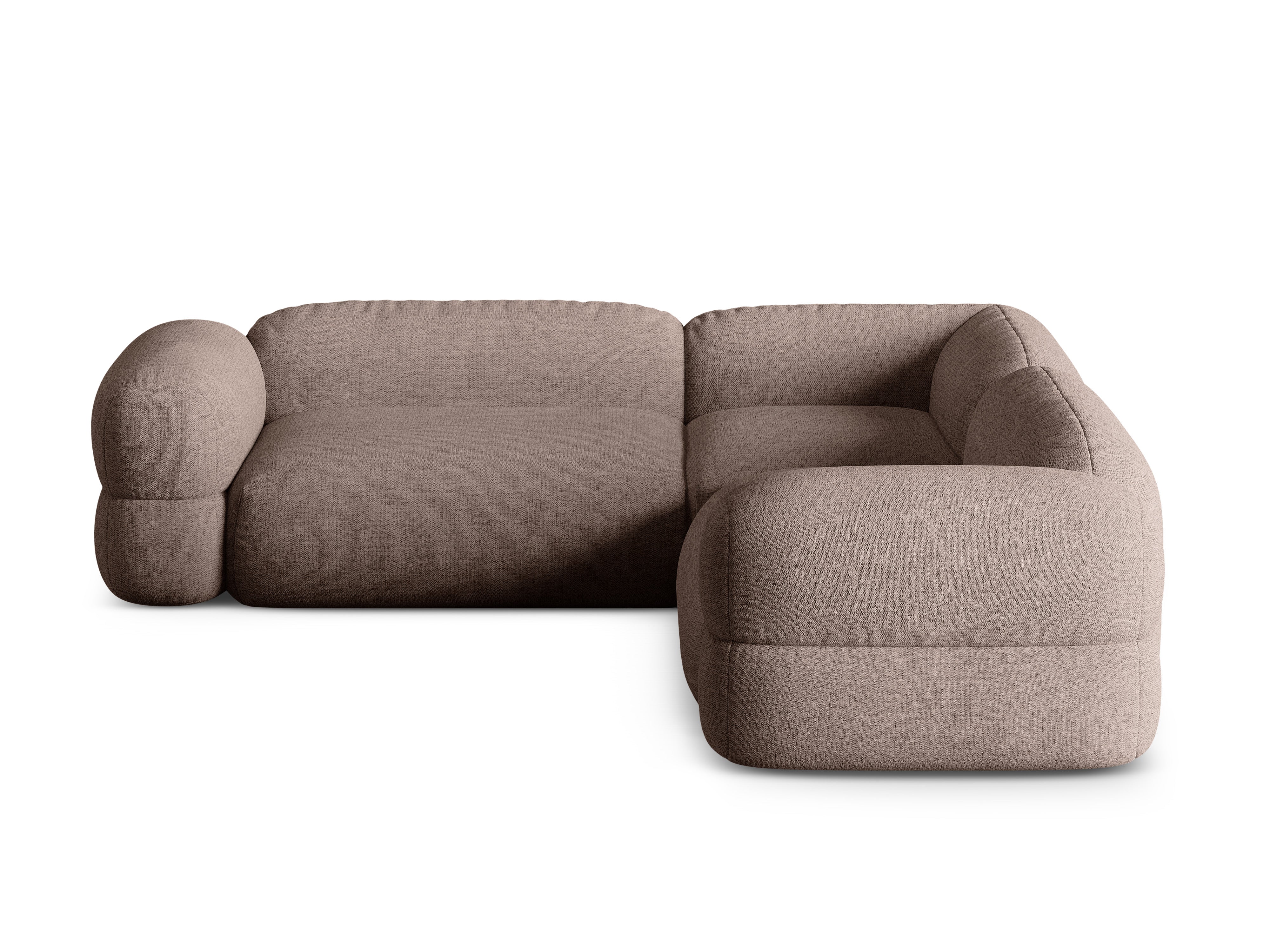 Symmetrische Eckcouch ROGER Cappuccino Chenille