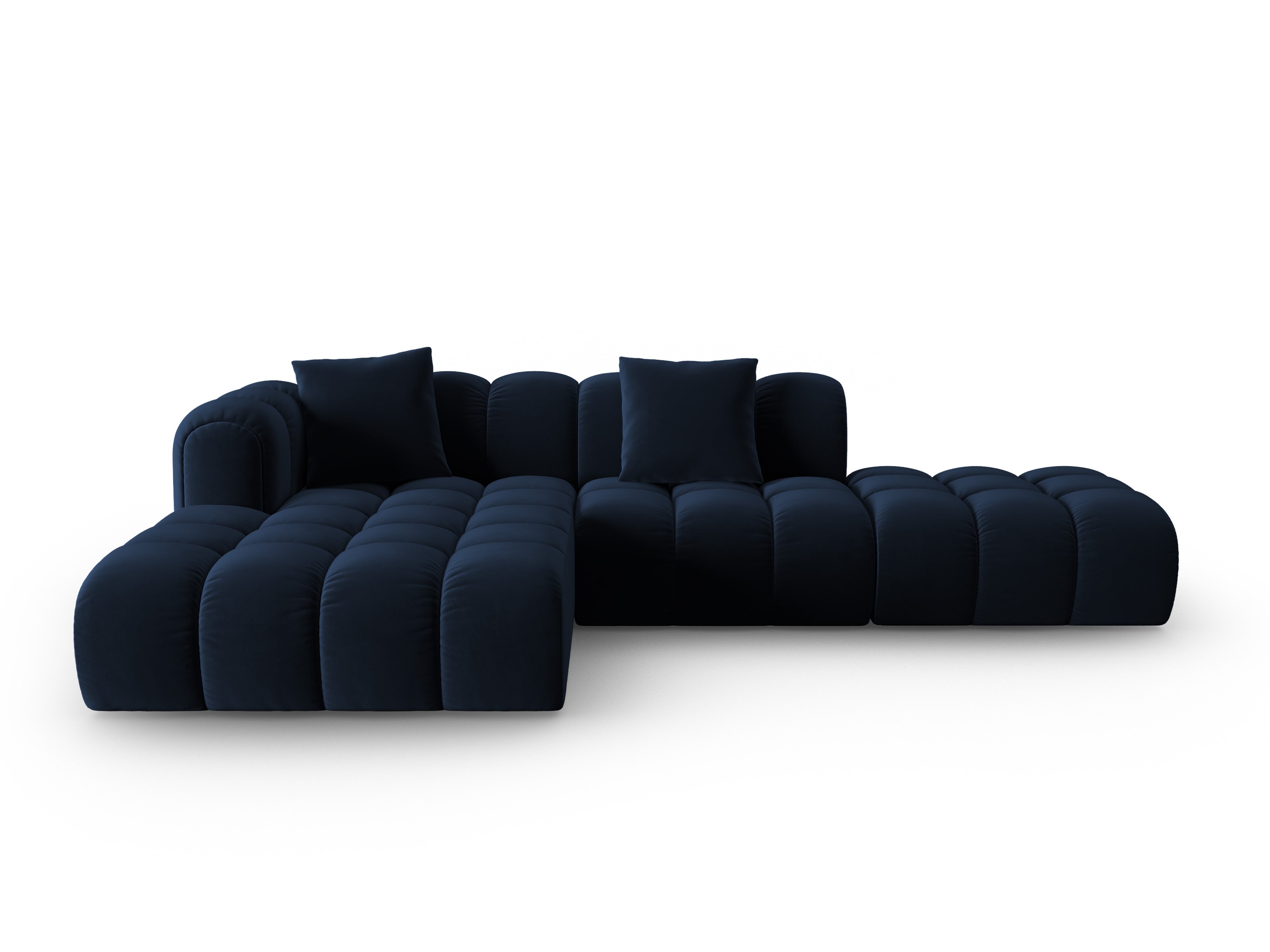 Open Left Velvet Corner Sofa ASTRO Royal Blue
