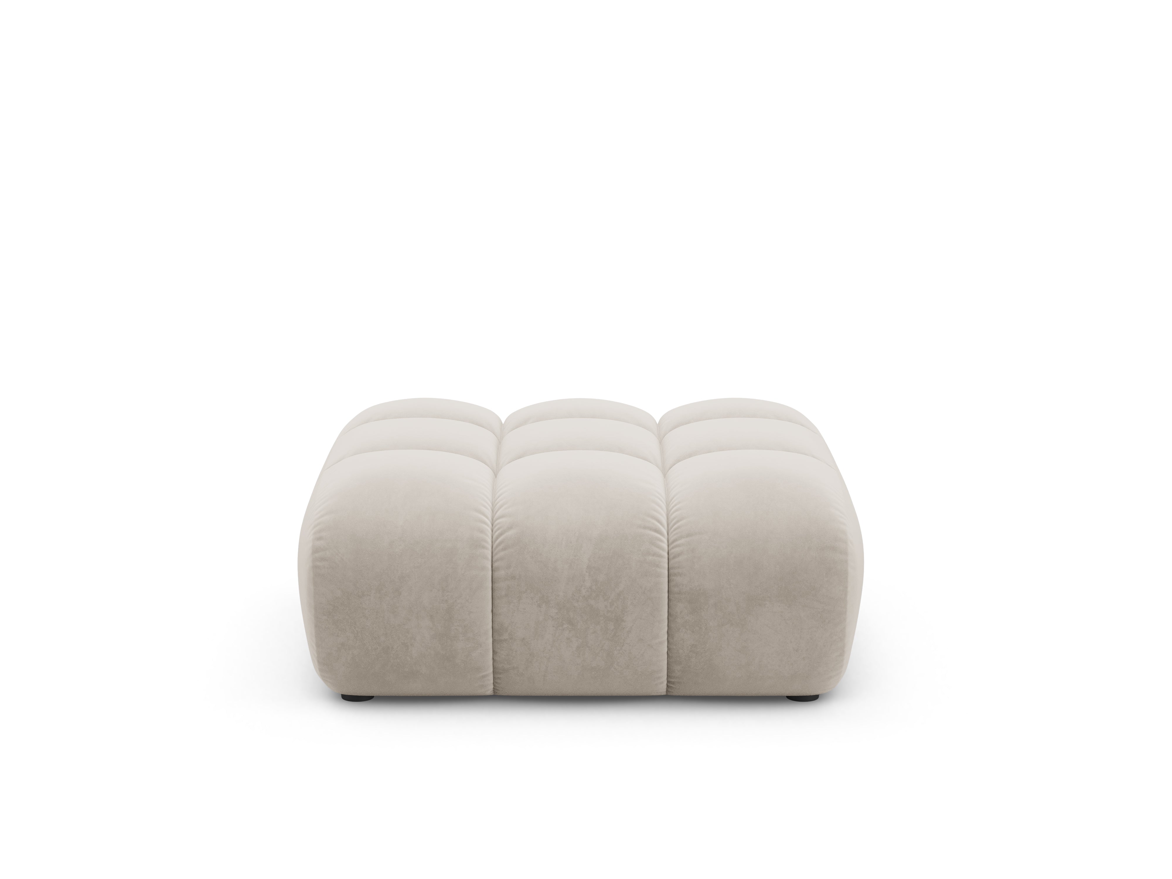 Velvet Pouf ASTRO ecru