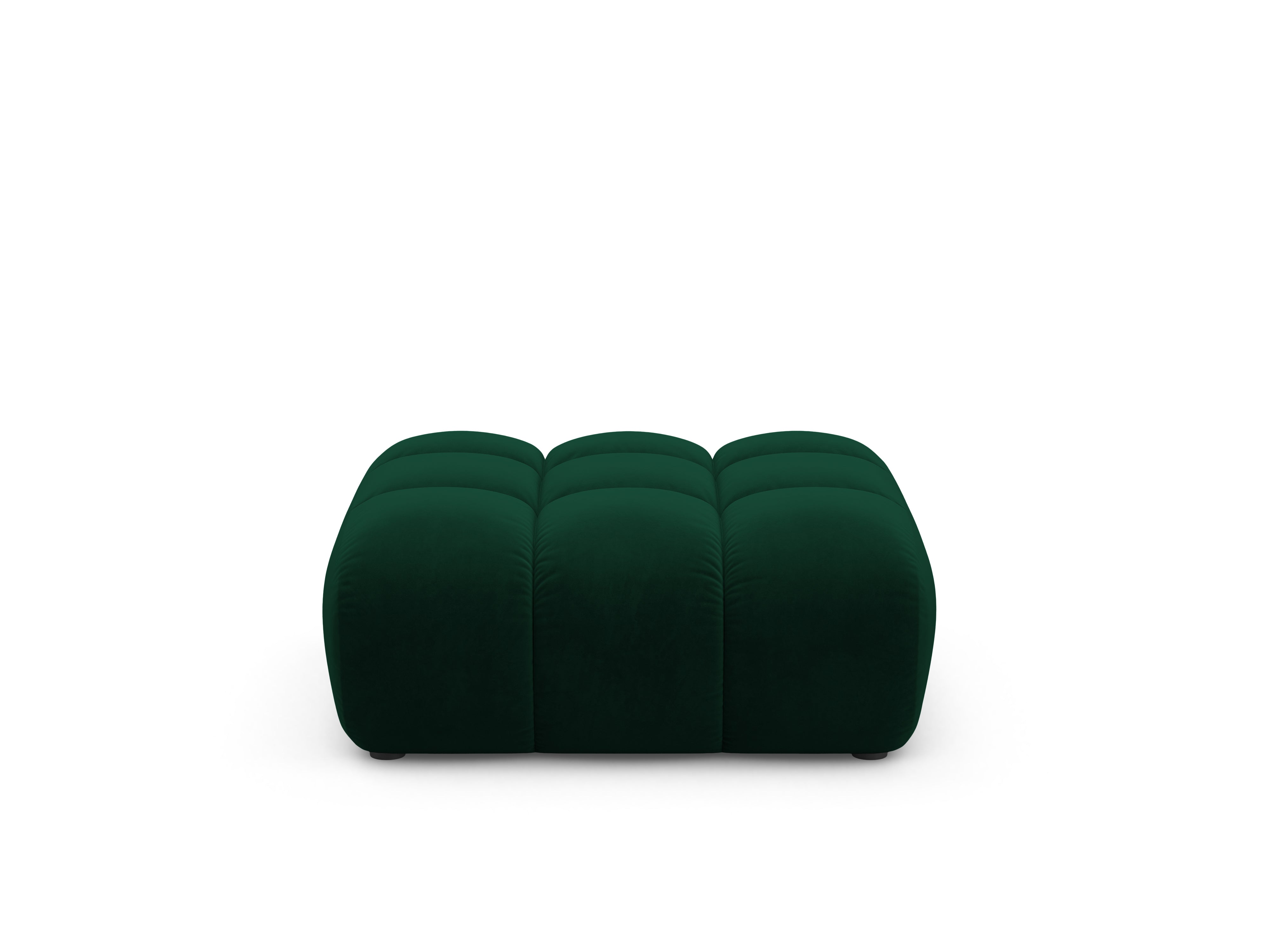 Velvet Pouf ASTRO Bottle Green