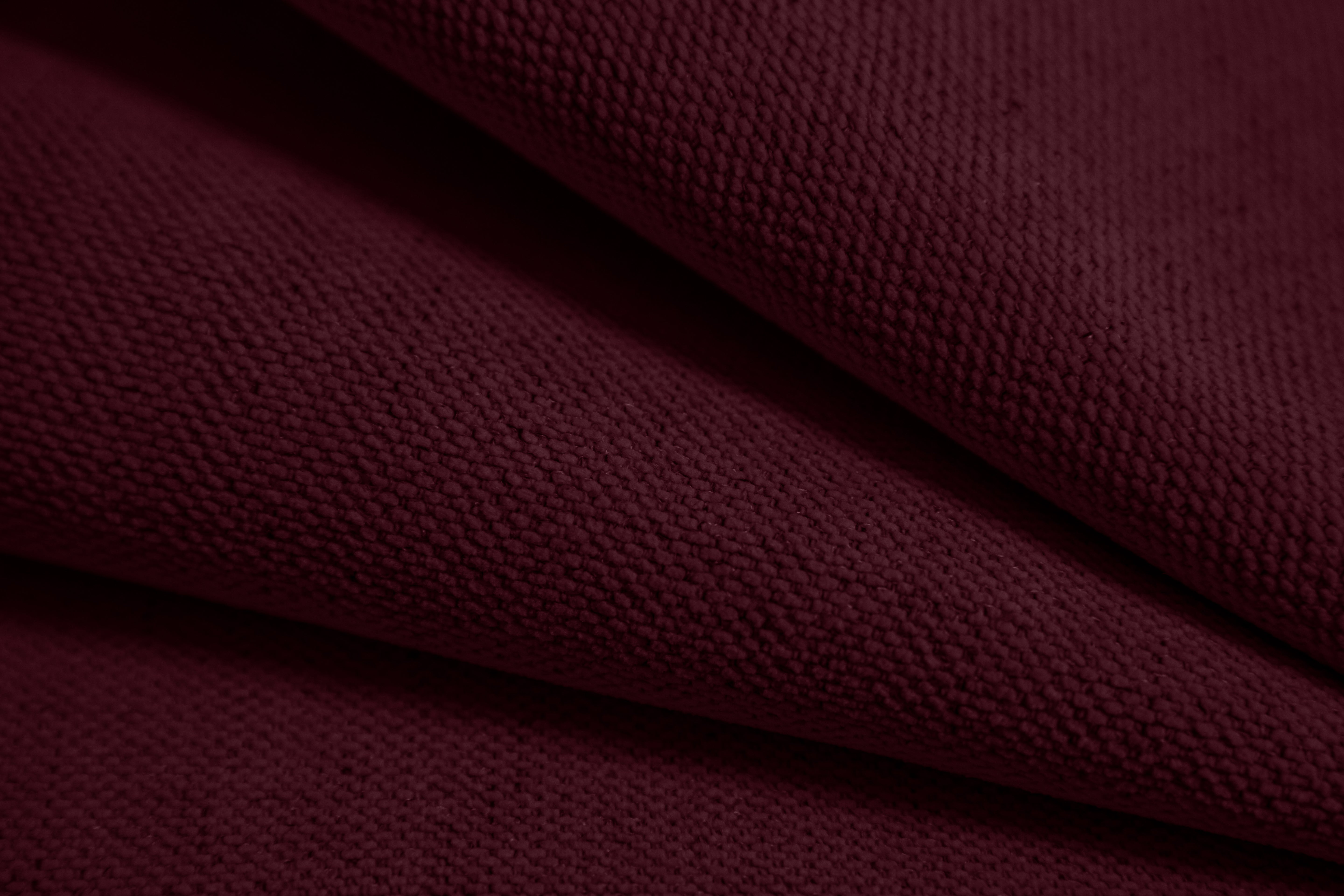 Right-facing open corner sofa ASTRO burgundy chenille