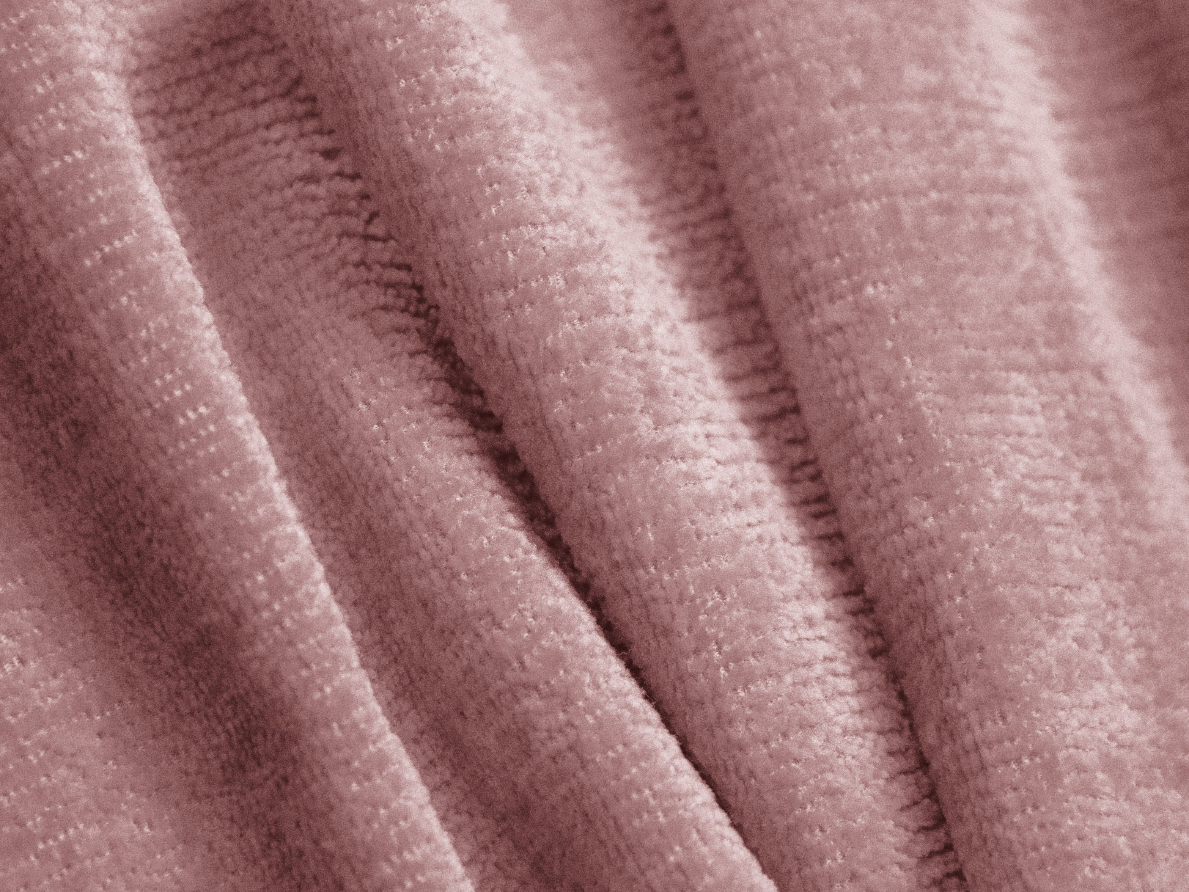 3-sitziger rechter Ecksofa ALDRIN in rosa Chenille