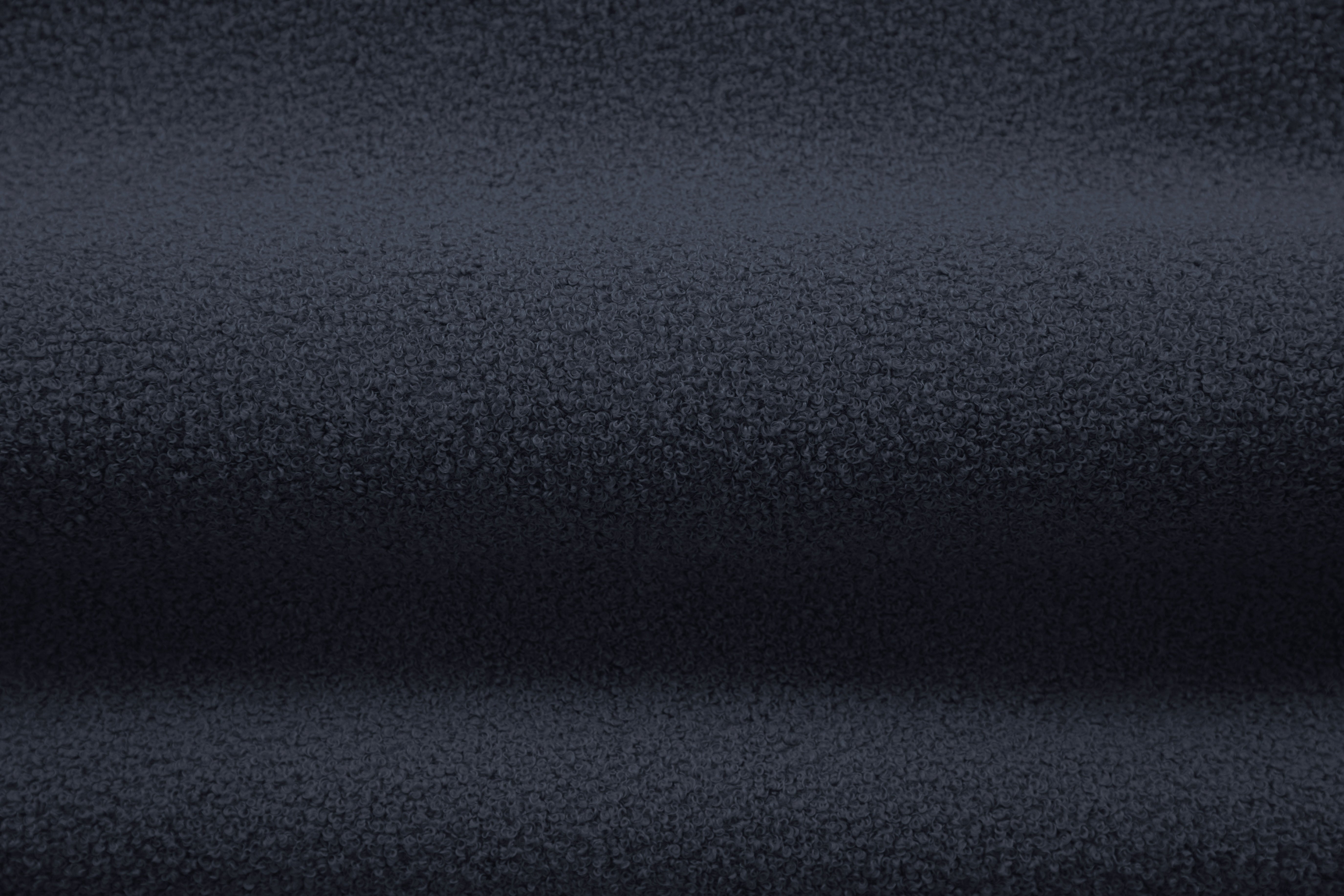 3-sitziger rechter Ecksofa ALDRIN in marineblauem Boucle