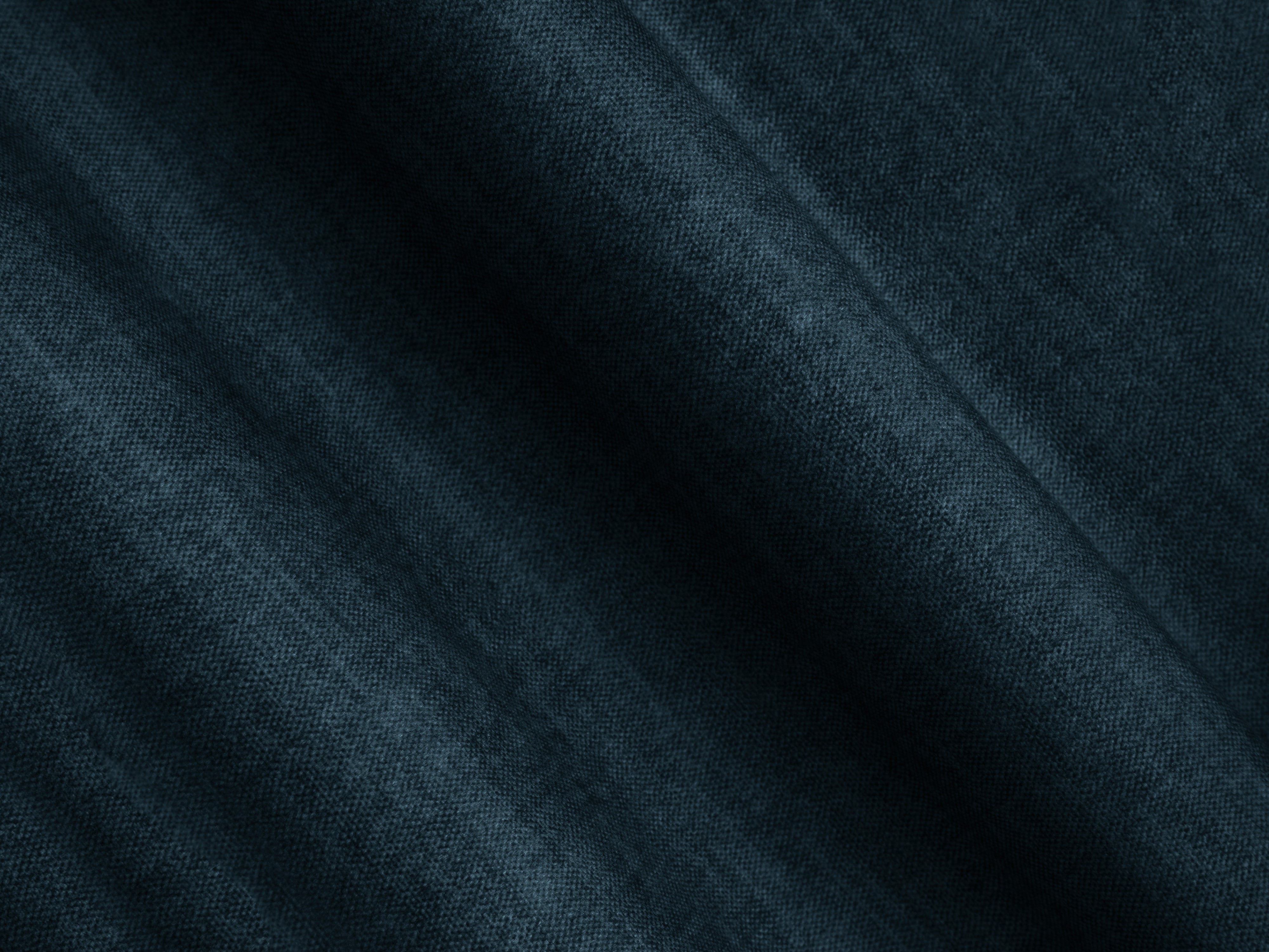 Velvet U-shaped left corner sofa ROGER petrol blue