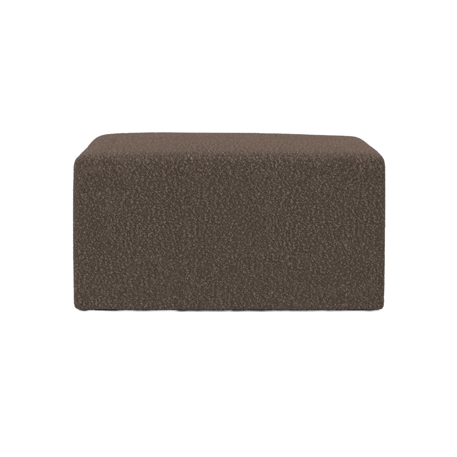 Modulsofa TORI - brauner Boucle-Hocker