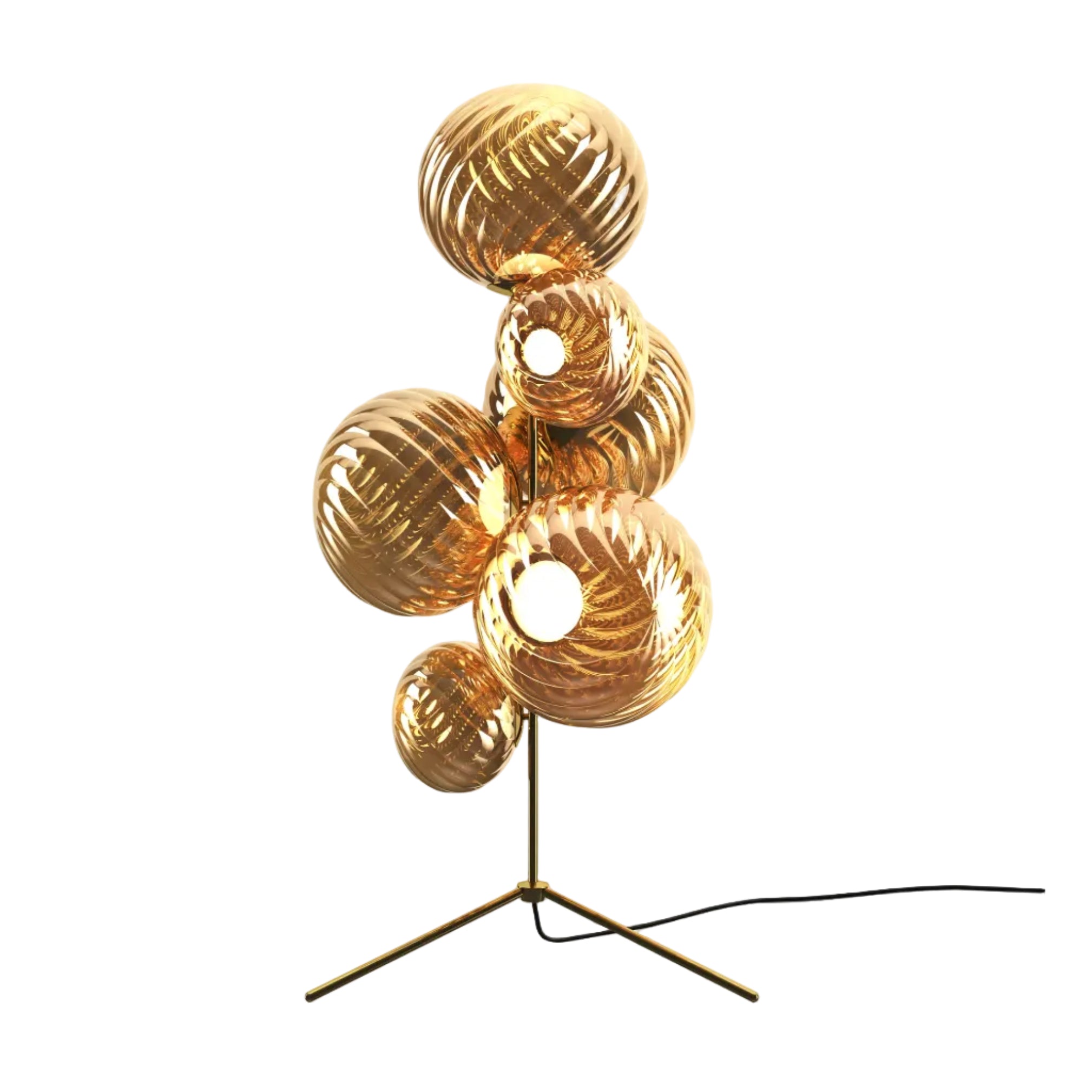Stehlampe WHIRL gold