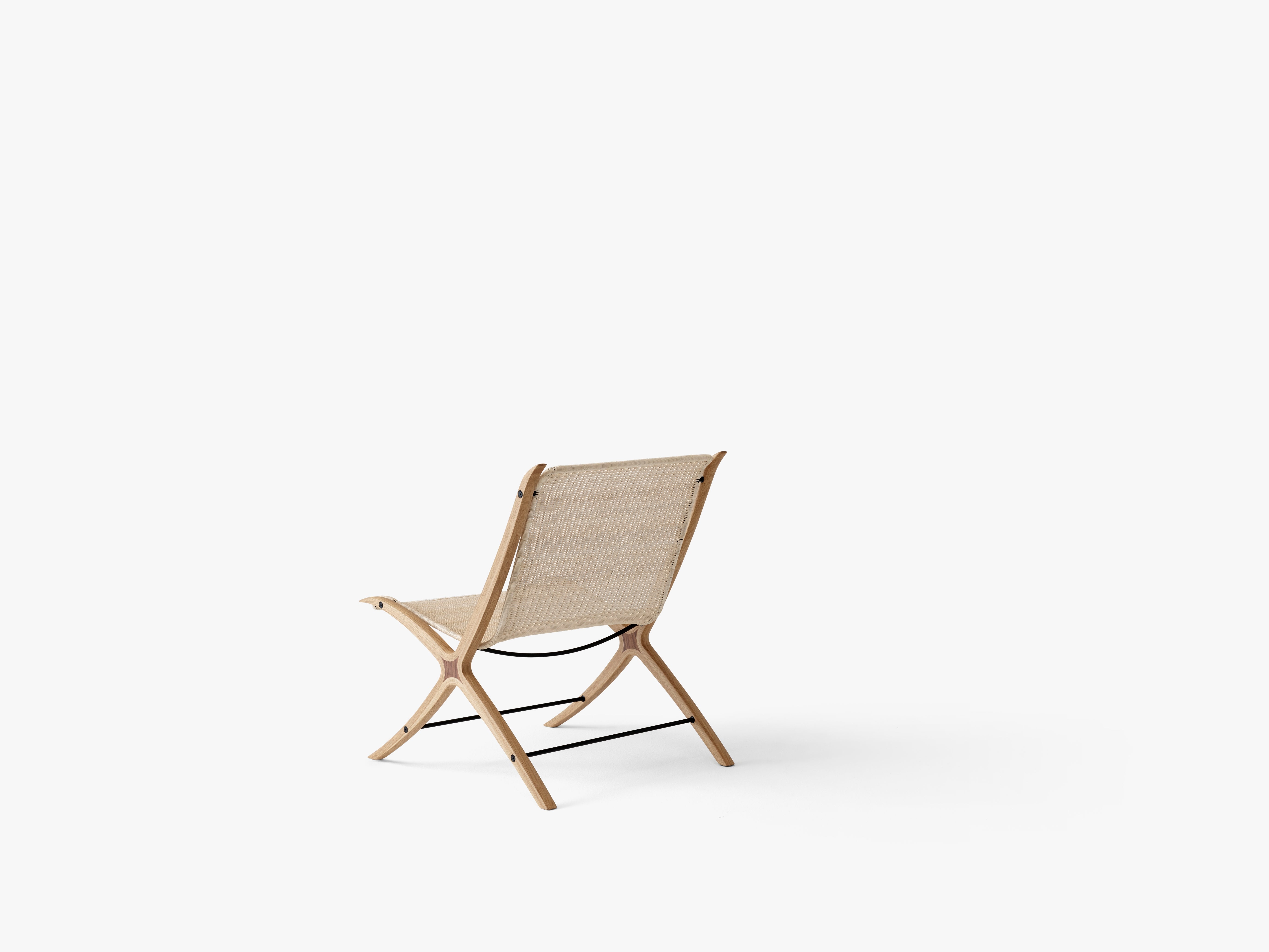 Sessel X HM10 mit Rattansitz und Holzgestell