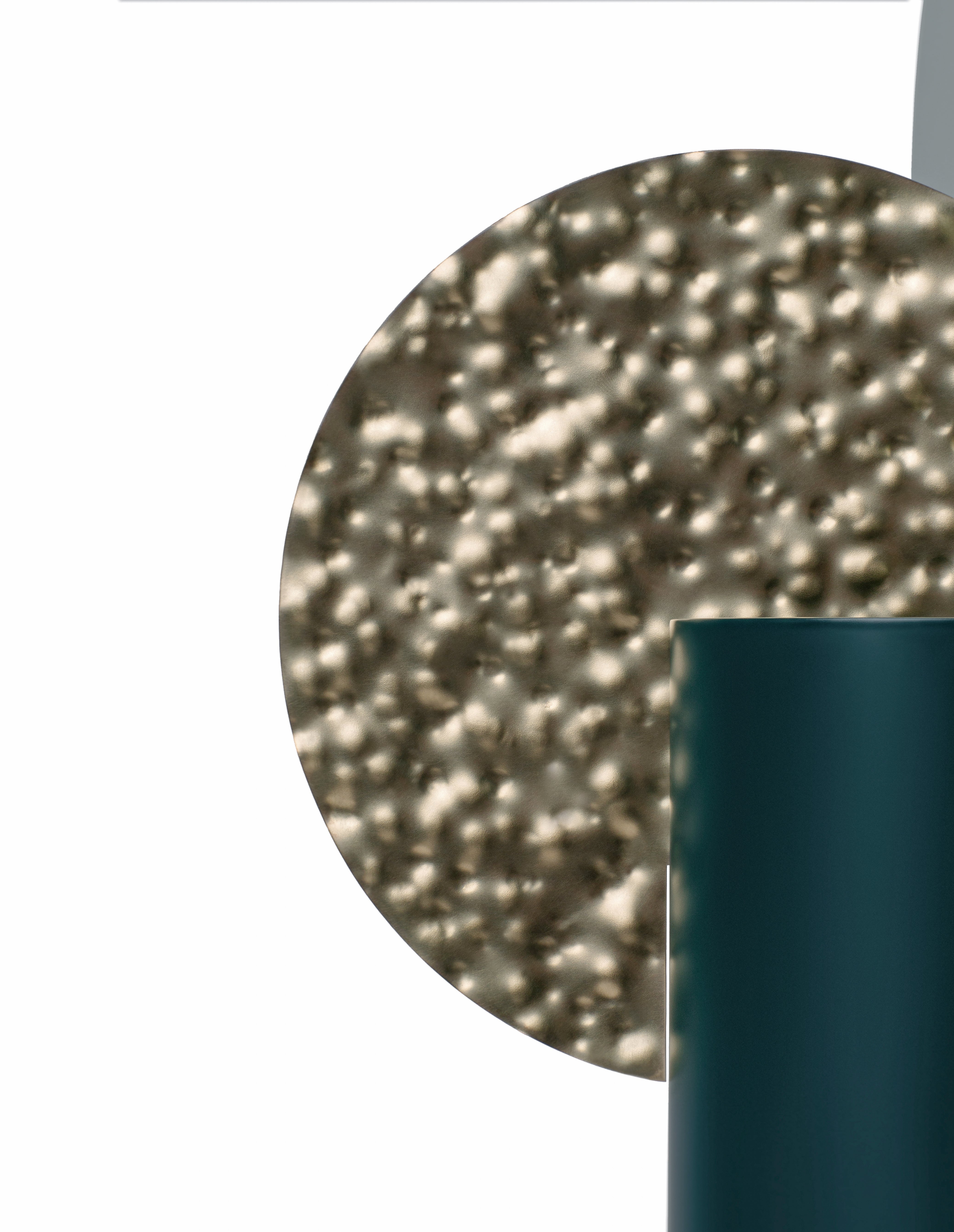 YERMILOV Vase - NUMBERED EDITION green with brass