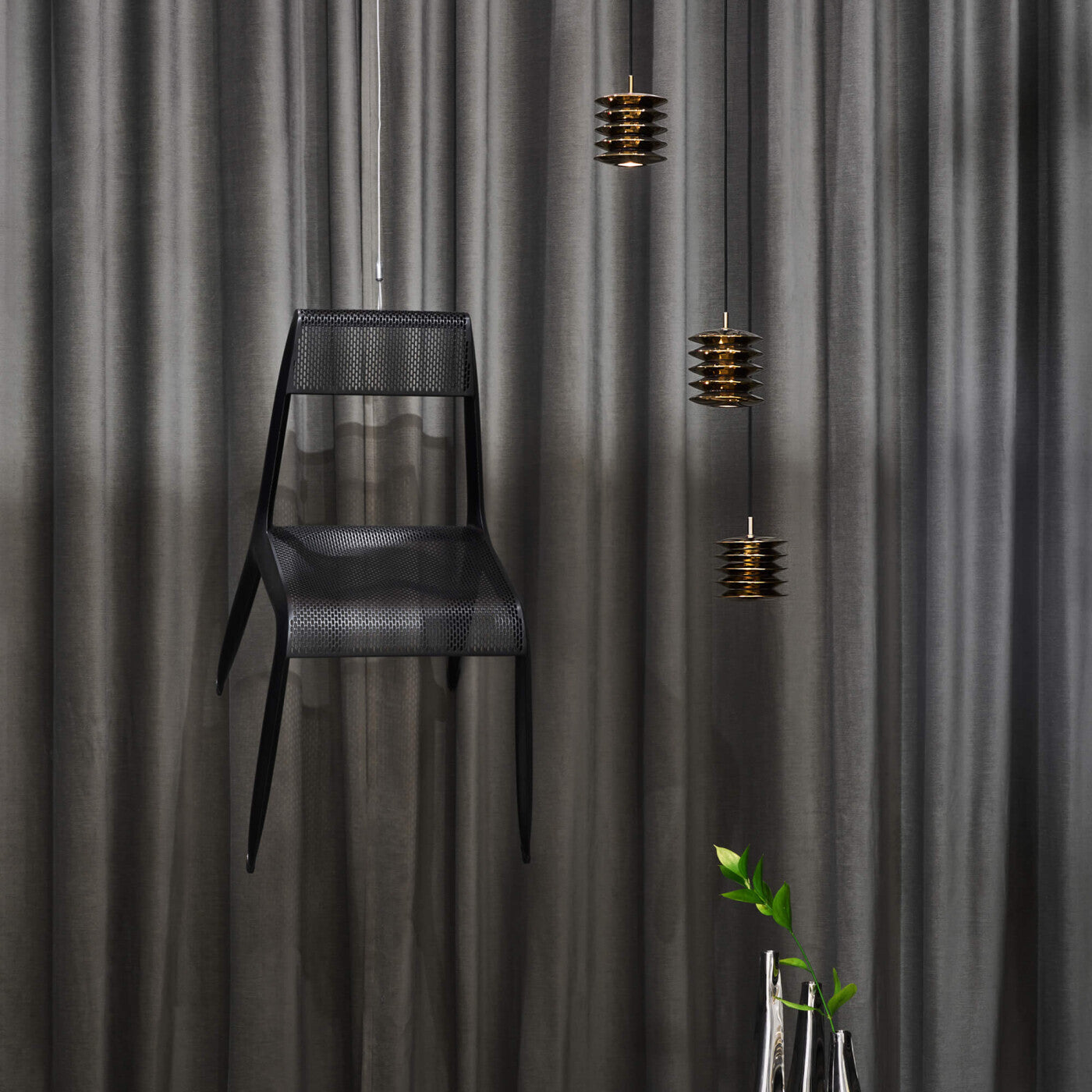 Pendelleuchten-Set HARMONICA inox