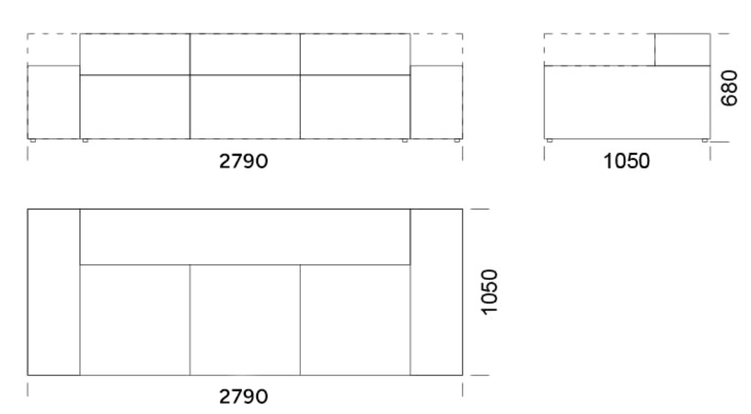 Sofa with cushions sleeping function