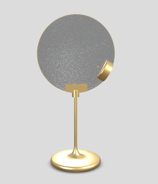 Tischlampe HORO TL gebürstetes Messing