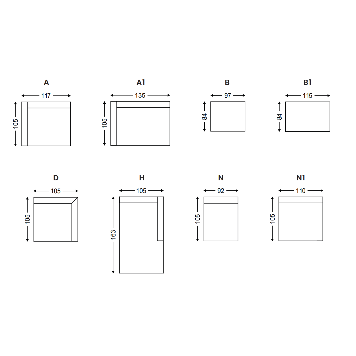 Sofa modułowa ELLE - kolor do wyboru Nordic Line    Eye on Design