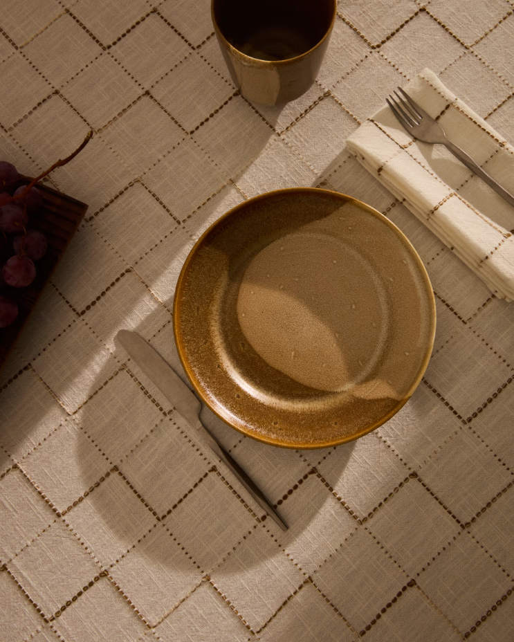 NAGOLI Dessert Plate Brown Ceramic