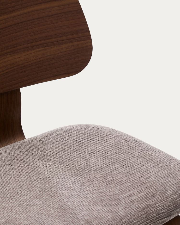 Polsterstuhl Gena Walnut Furnier