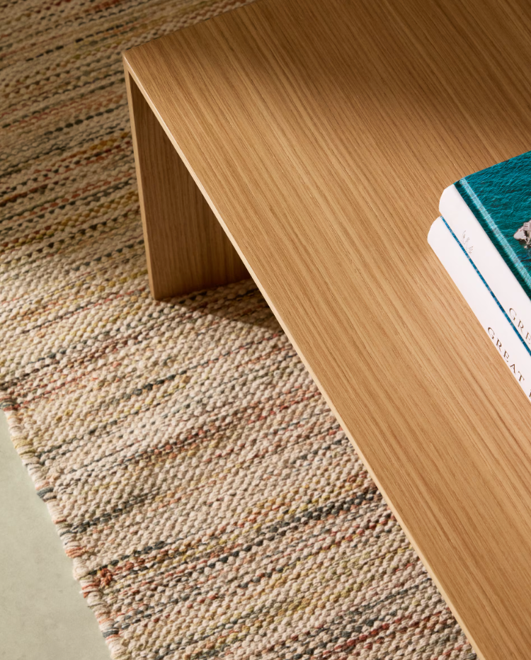 Litto oak veneer coffee table