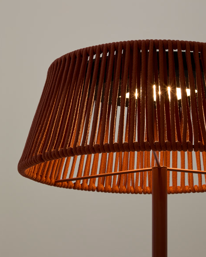Außenstehlampe Aldet Lina in Terrakotta