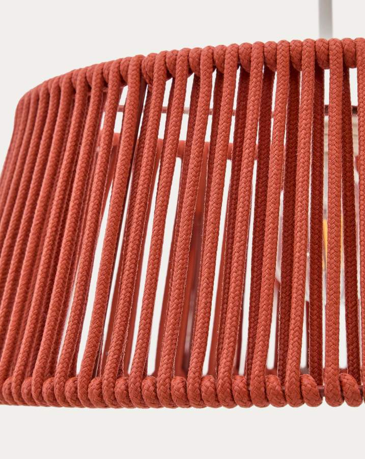 Aldet lampshade in terracotta