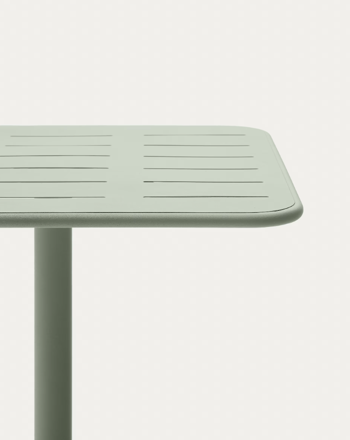 BRAI turquoise steel garden table