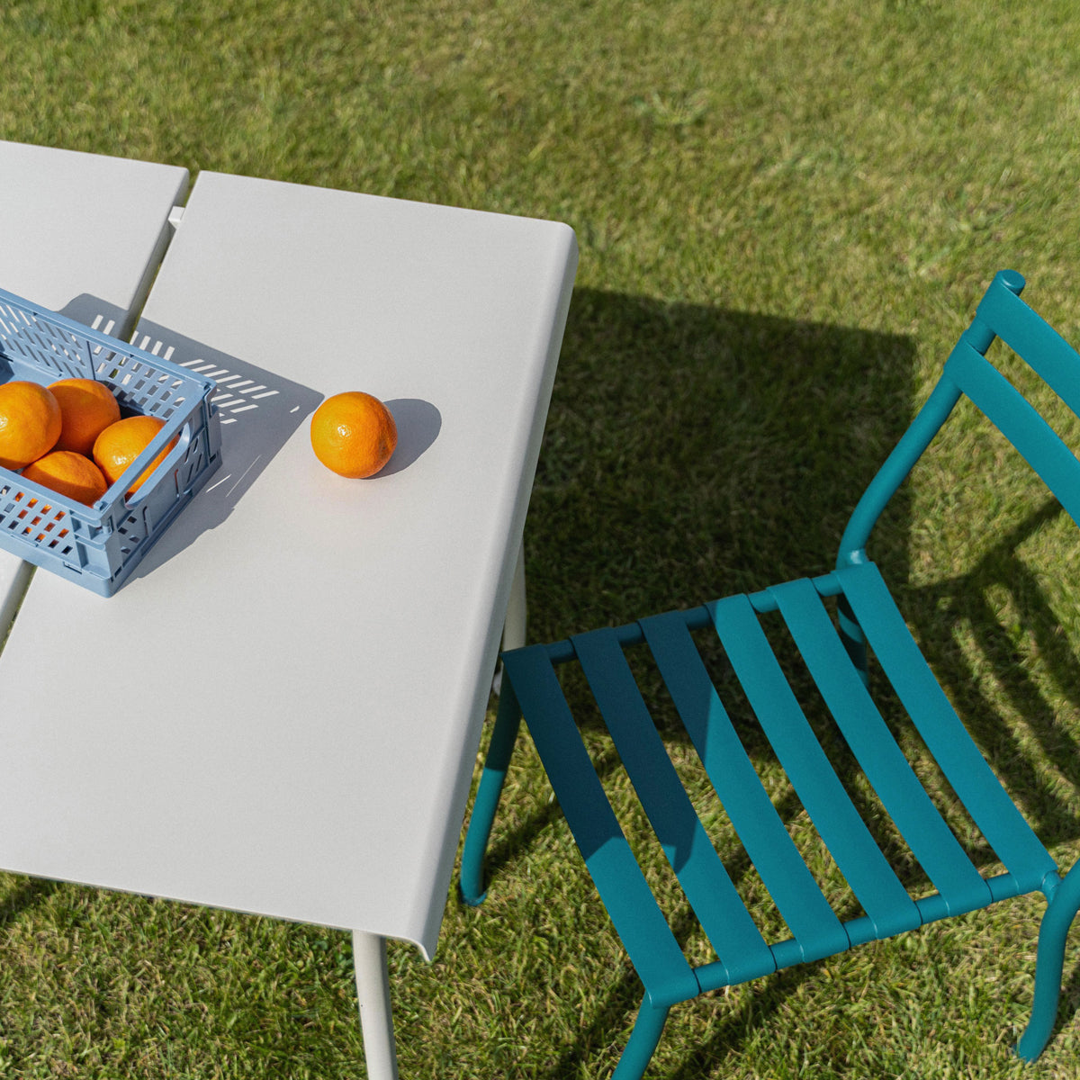 Ein Set Gartenstühle Flander verzinkt stahl