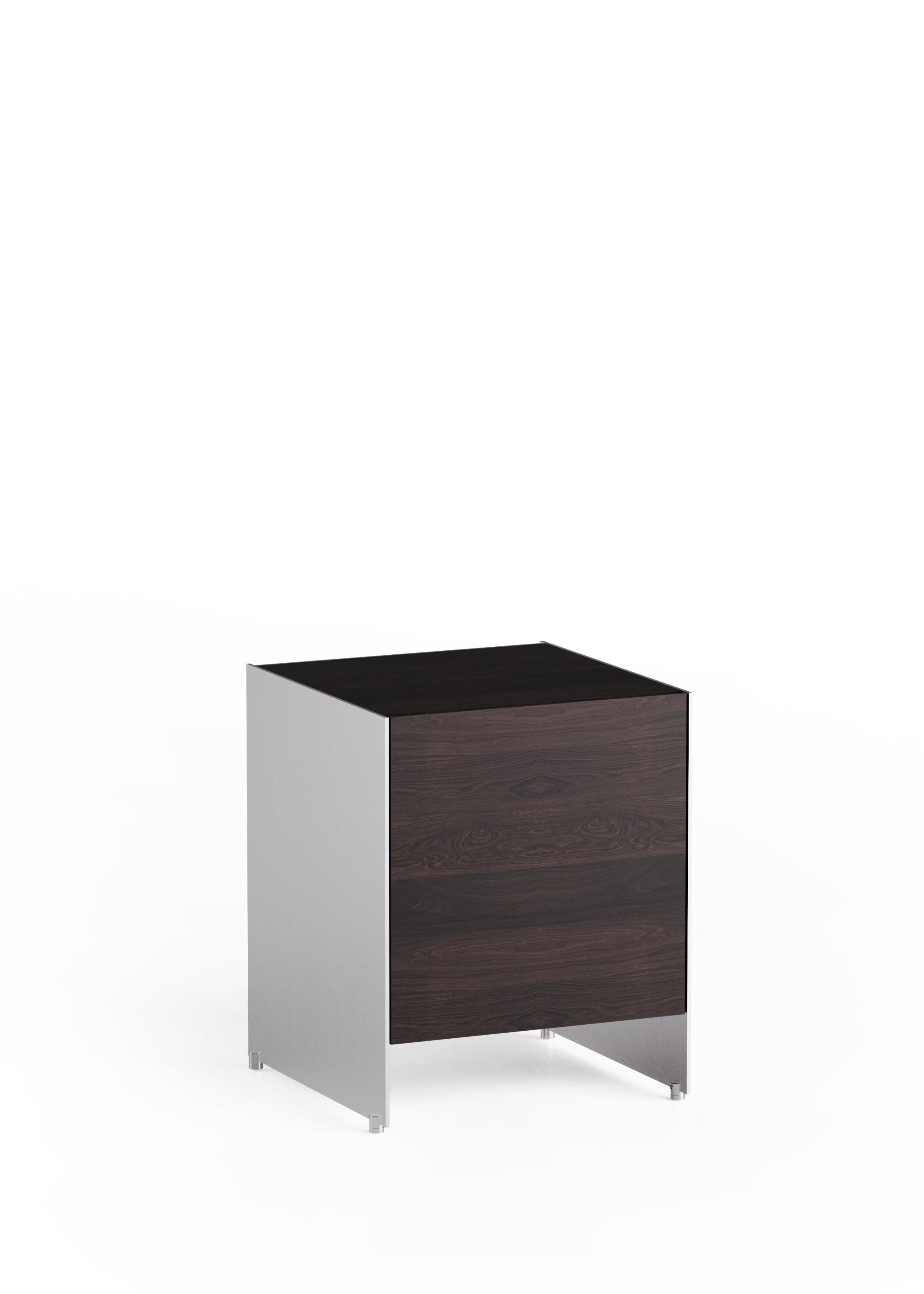 ALOOX 40 Cabinet in Ebony Oak Wood with Aluminum Finish