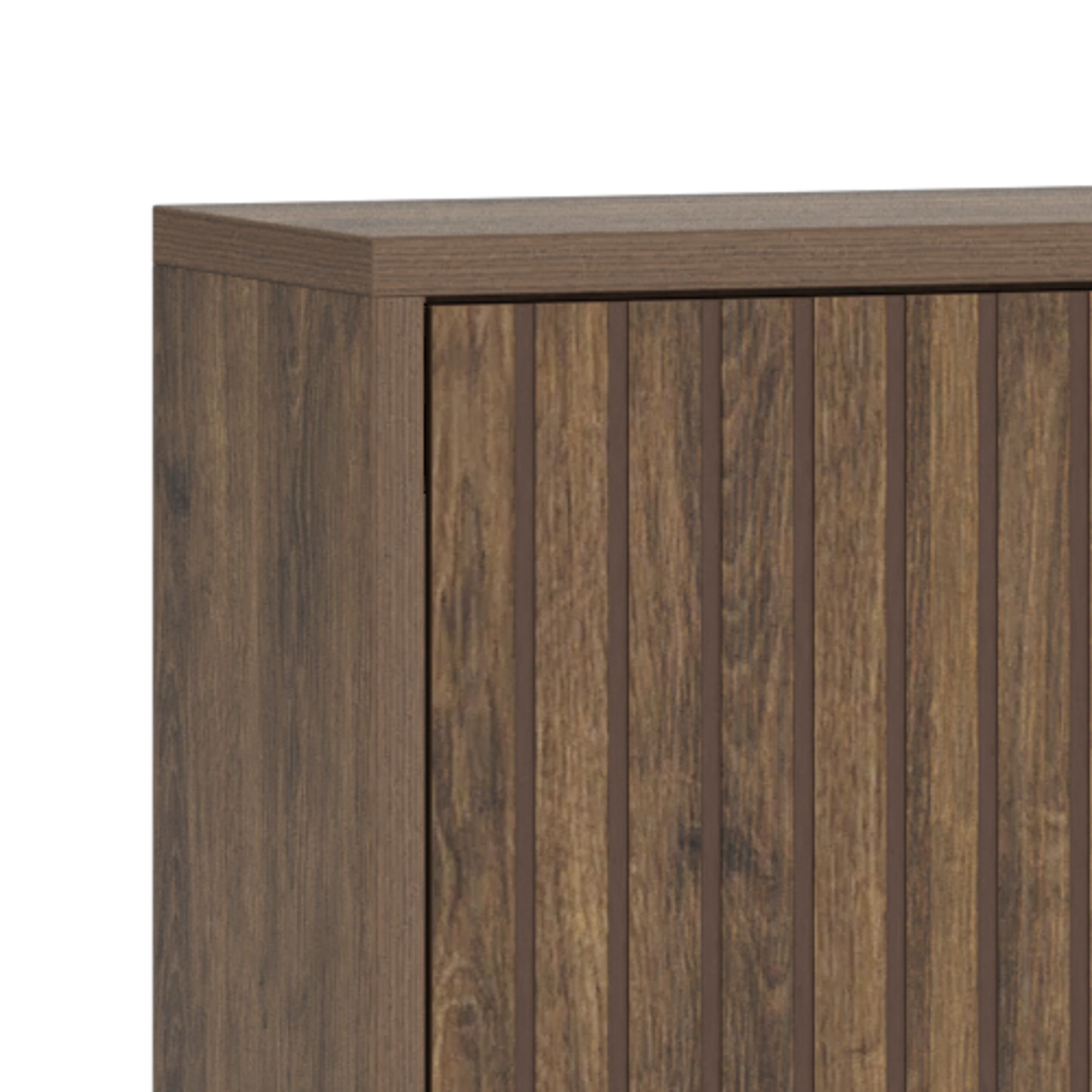 Albanys Schuhschrank dunkle Melaamin -Eiche