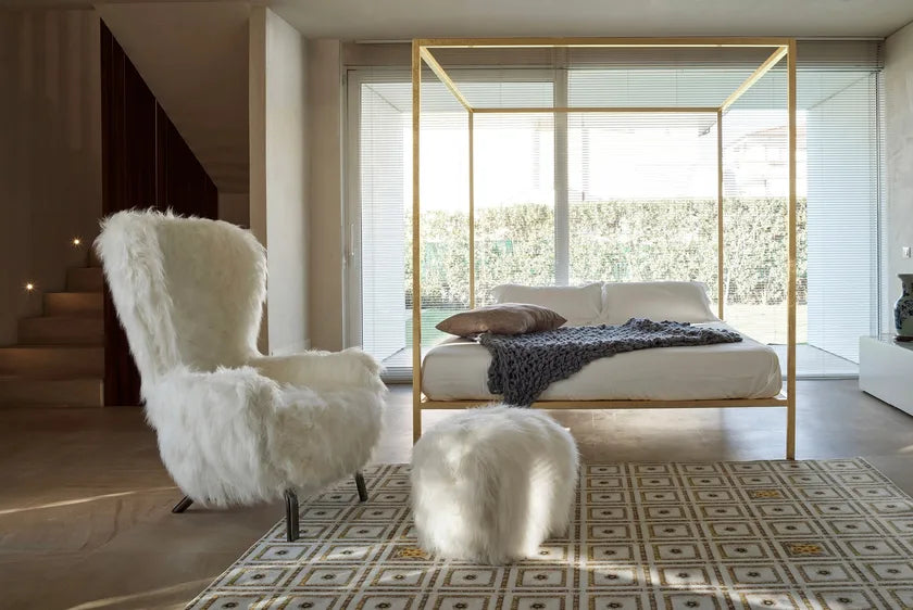 Sessel GUELFO FUR weiß