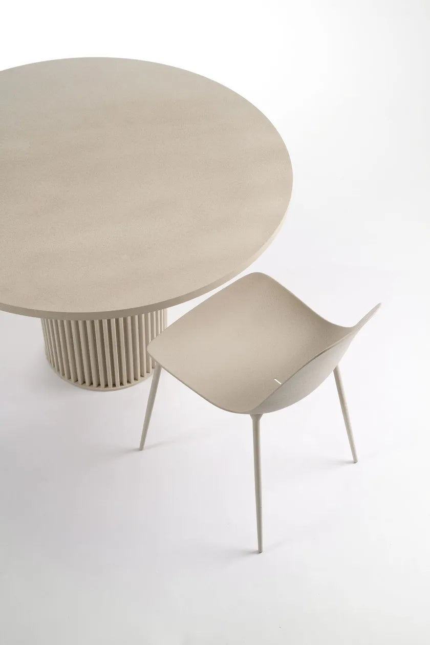 Runder Außentisch HERCLE beige