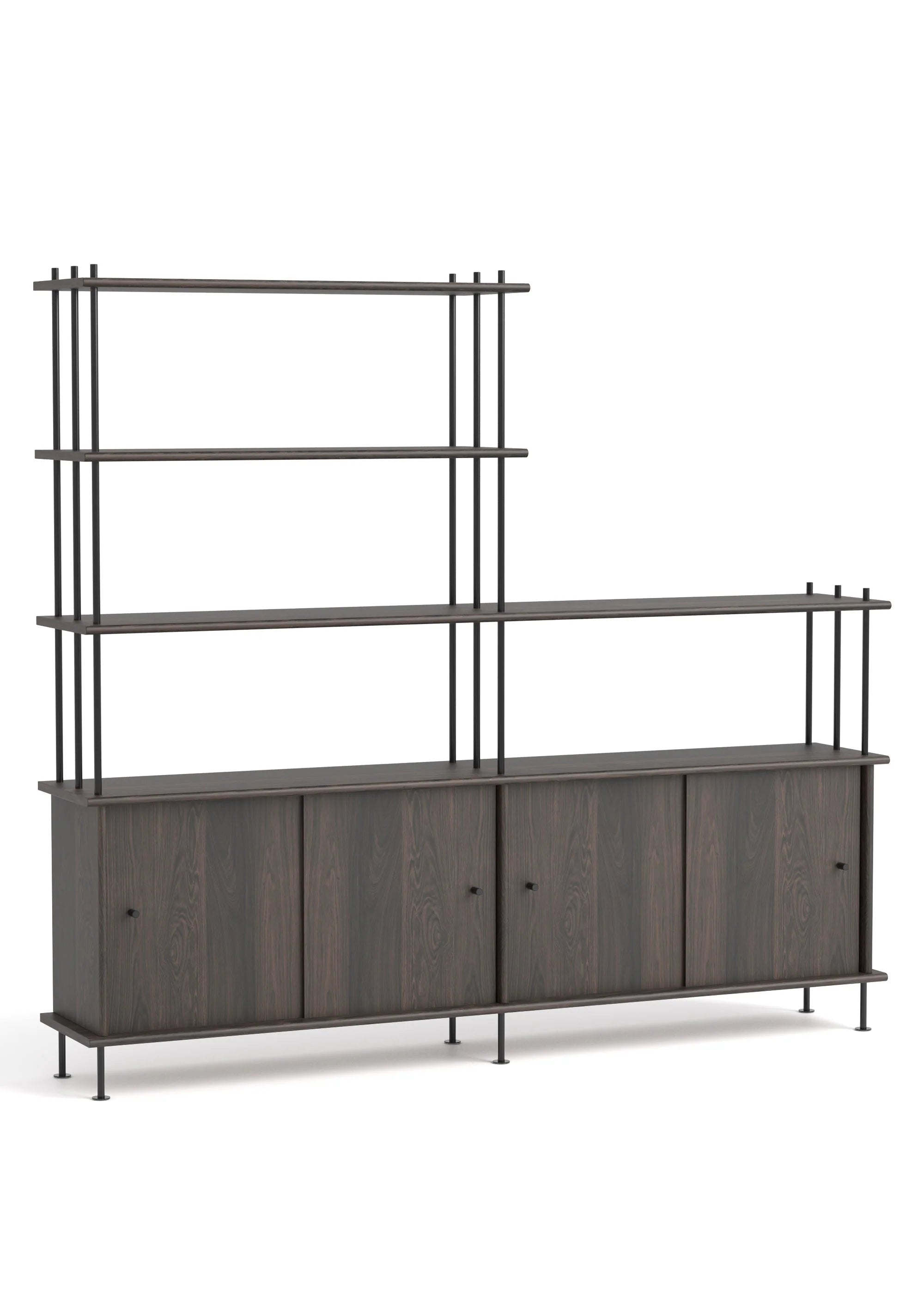 BAVA 200 Schrank aus schwarzem Eichenholz