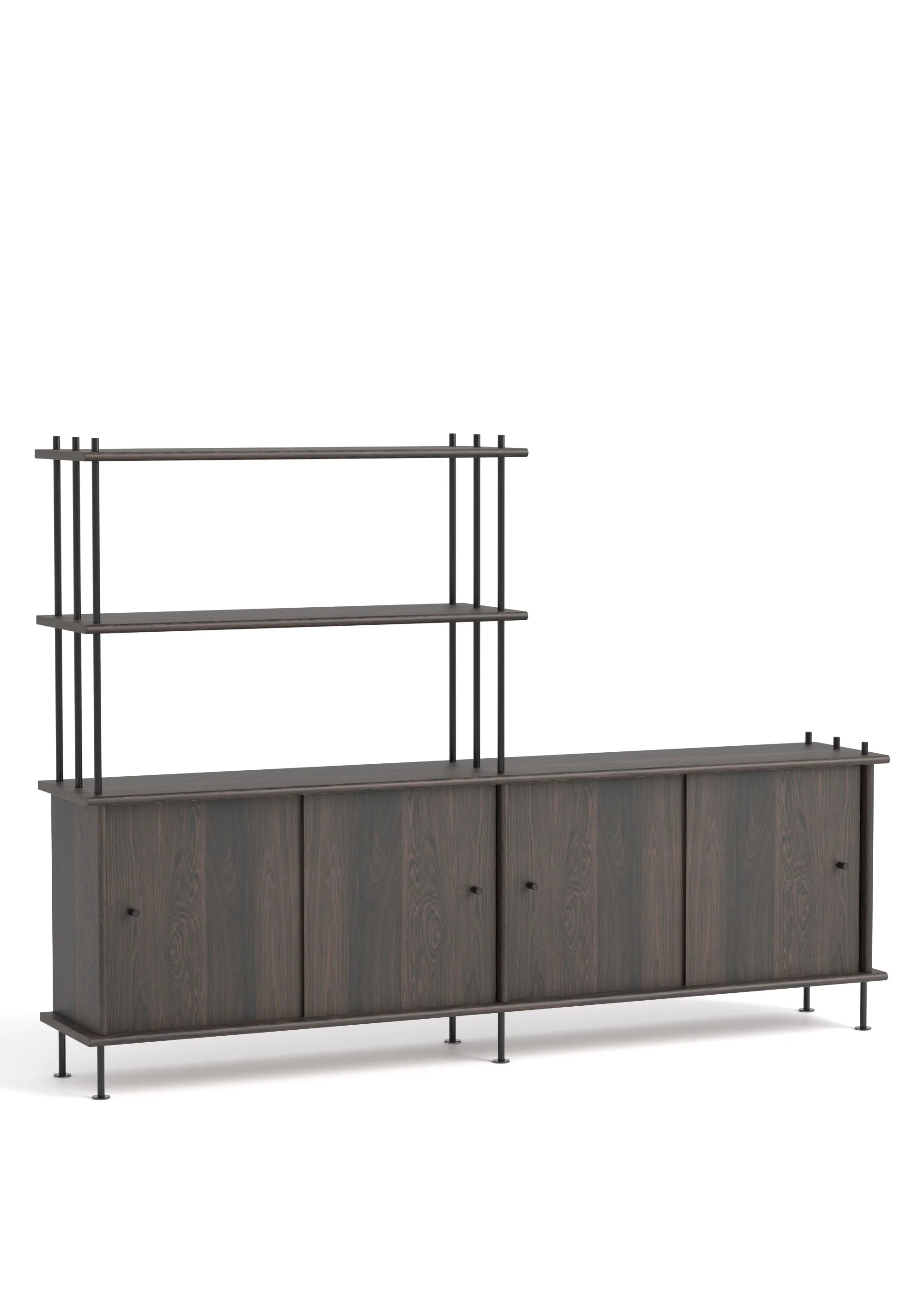 BAVA 200 Schrank aus schwarzem Eichenholz