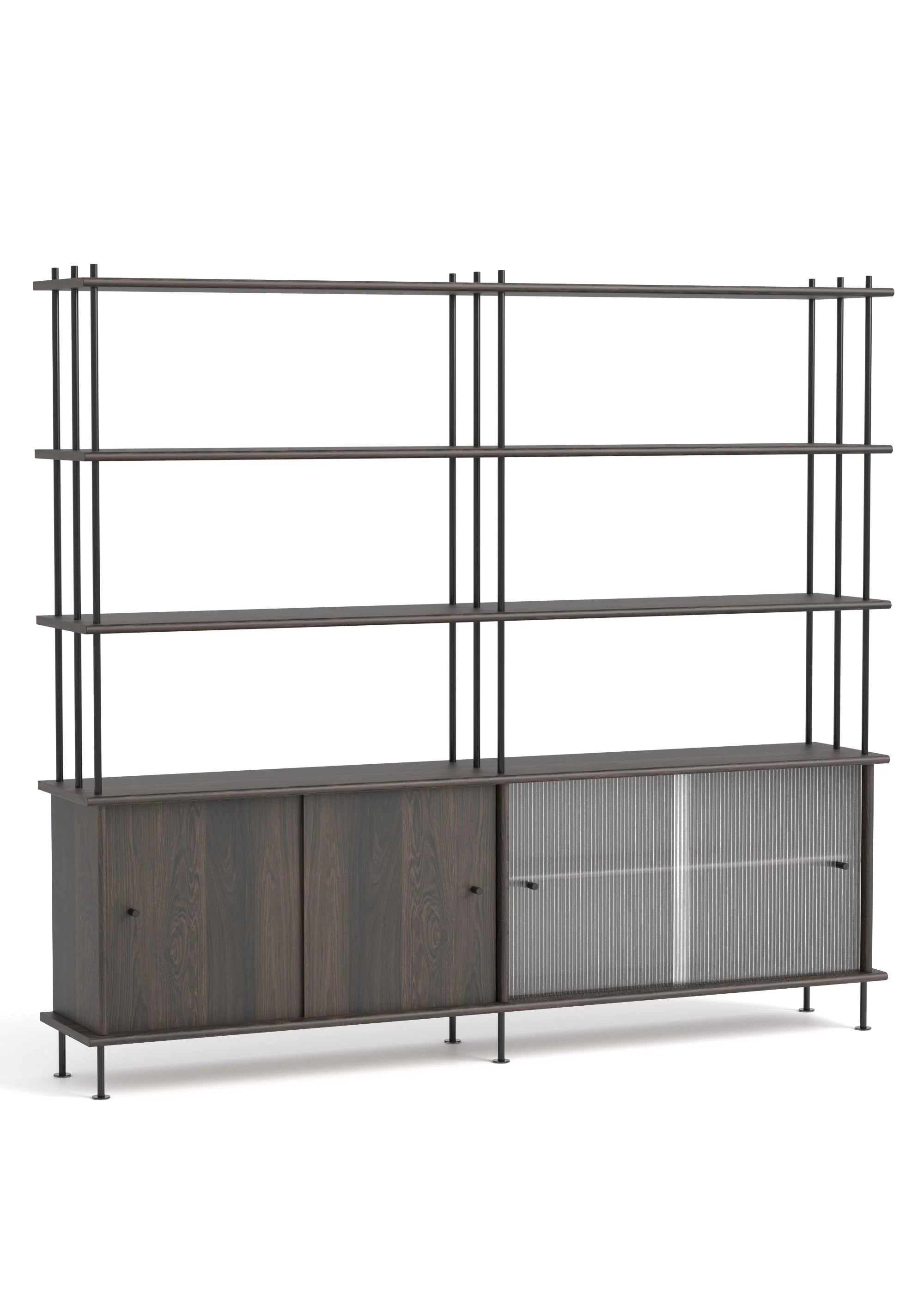BAVA 200 Schrank aus schwarzem Eichenholz