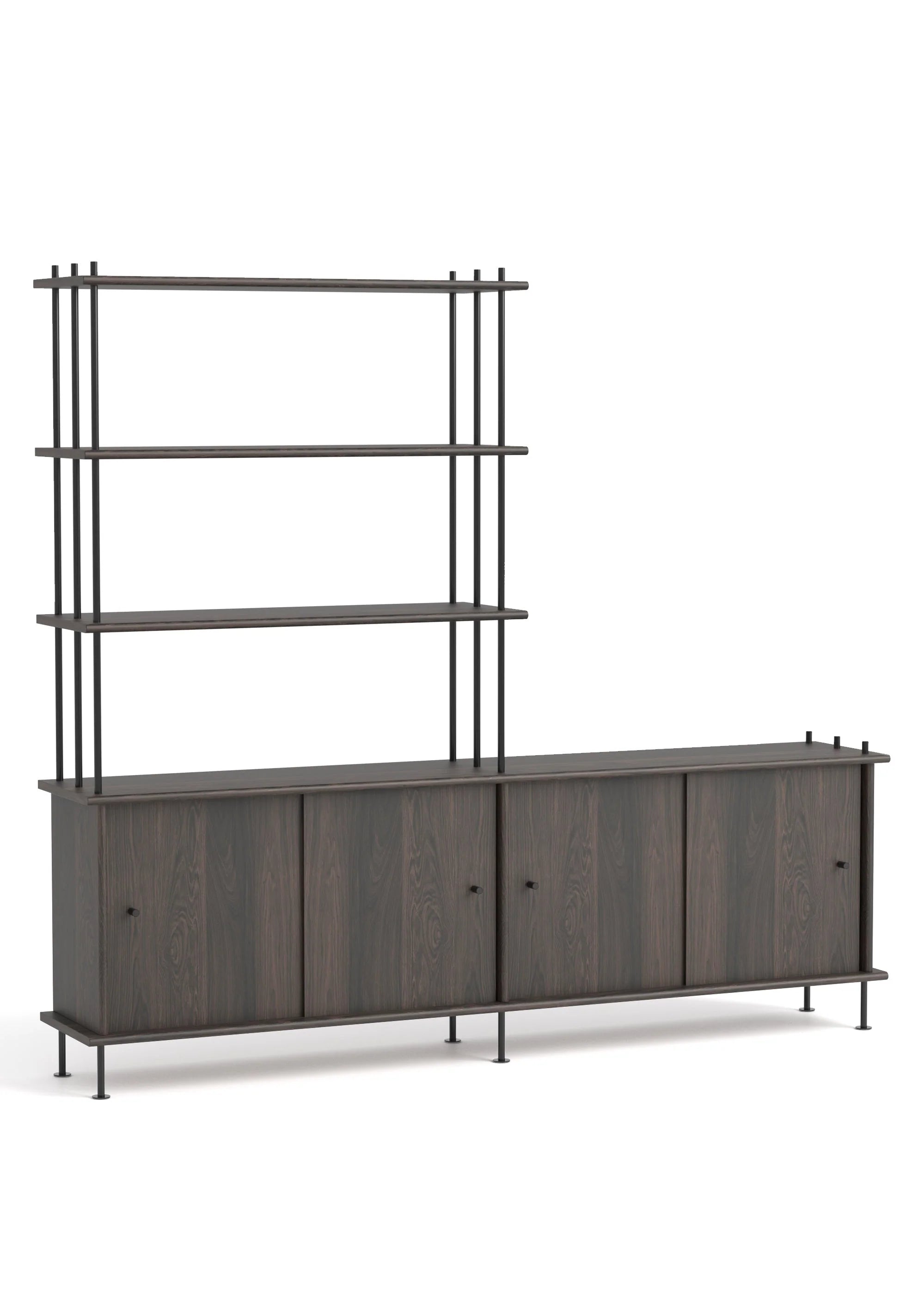 BAVA 200 Schrank aus schwarzem Eichenholz