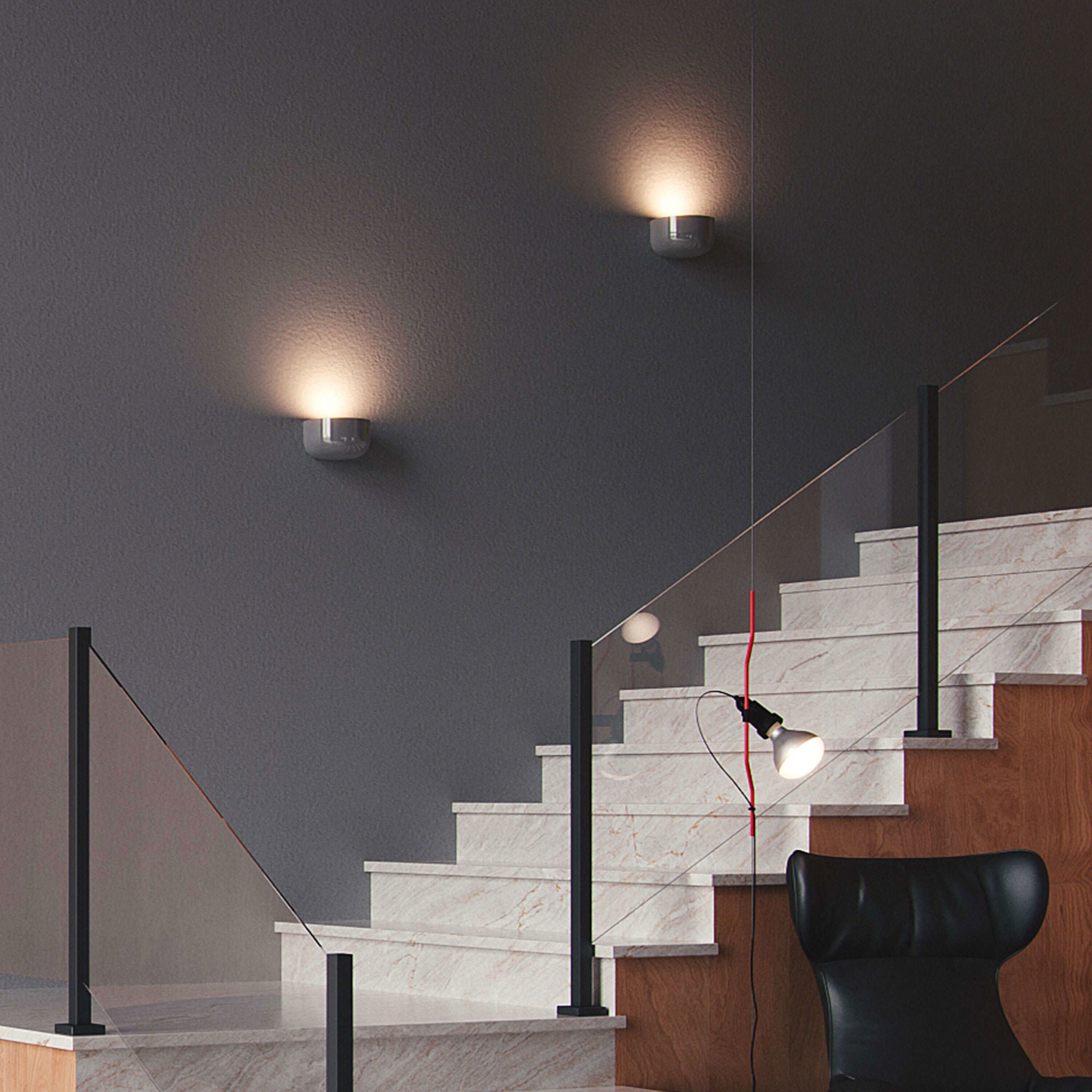 Wandleuchte BELLHOP blau