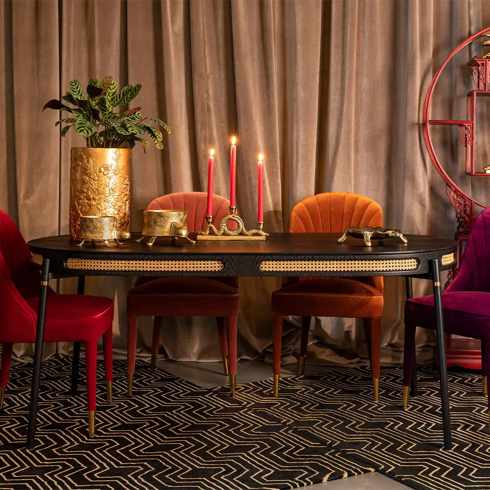 Stoppen Sie nicht den Webbing-Tisch in Schwarz